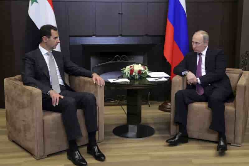 Vladimir poutine recoit bachar al assad pour des discussions