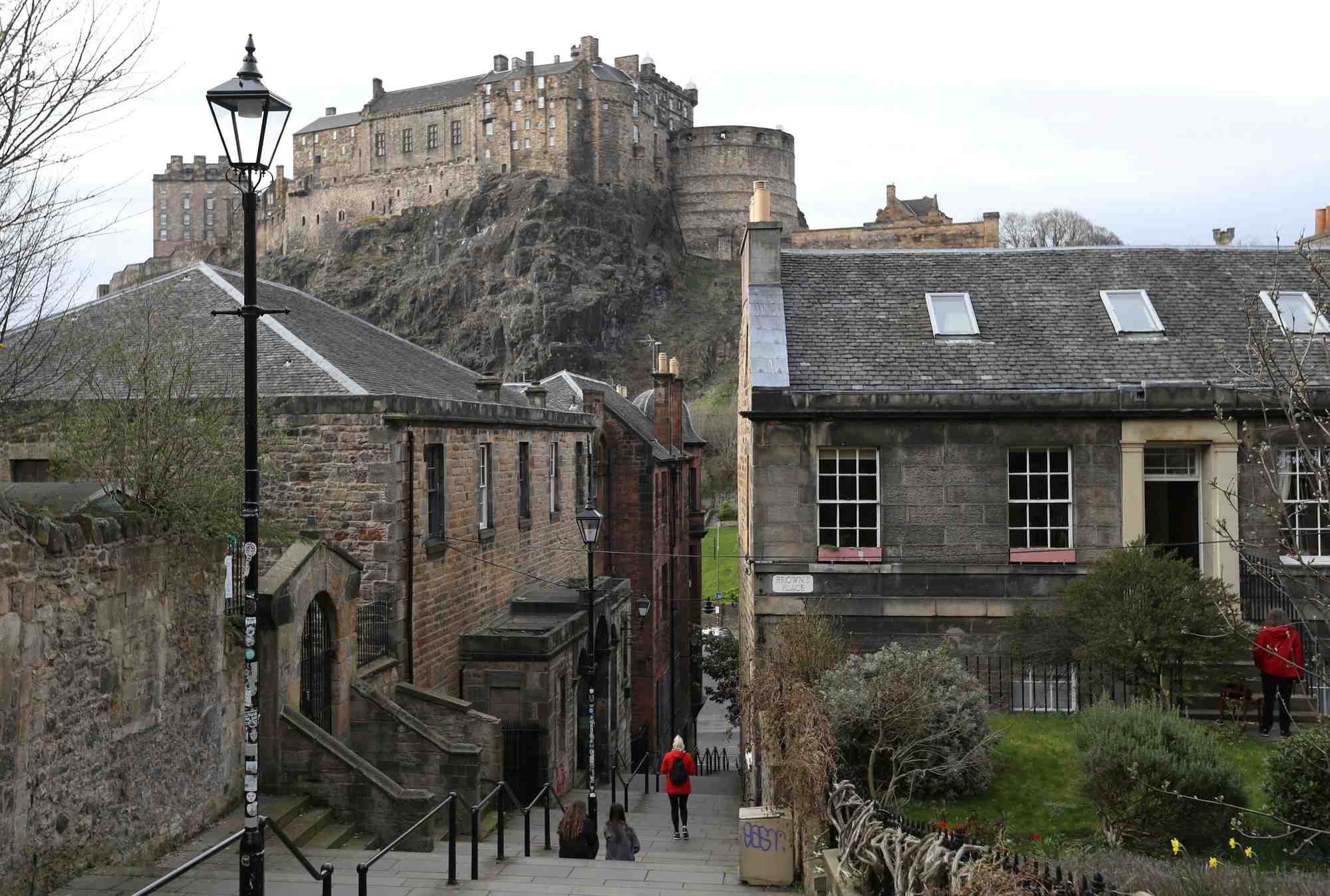 Le chateau d'edimbourg, en ecosse