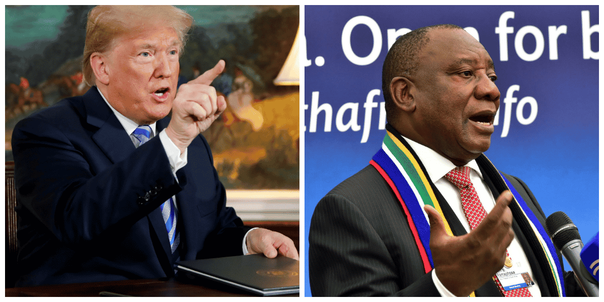 Ramaphosa Trump
