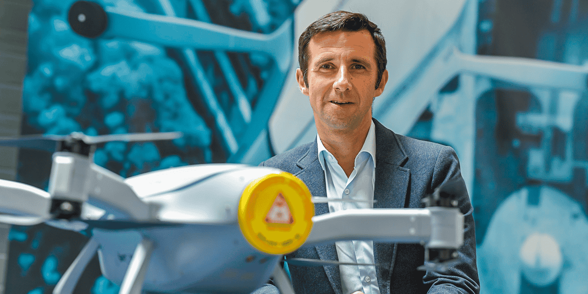 Nicolas Billecocq, le directeur général d'Azur Drones.