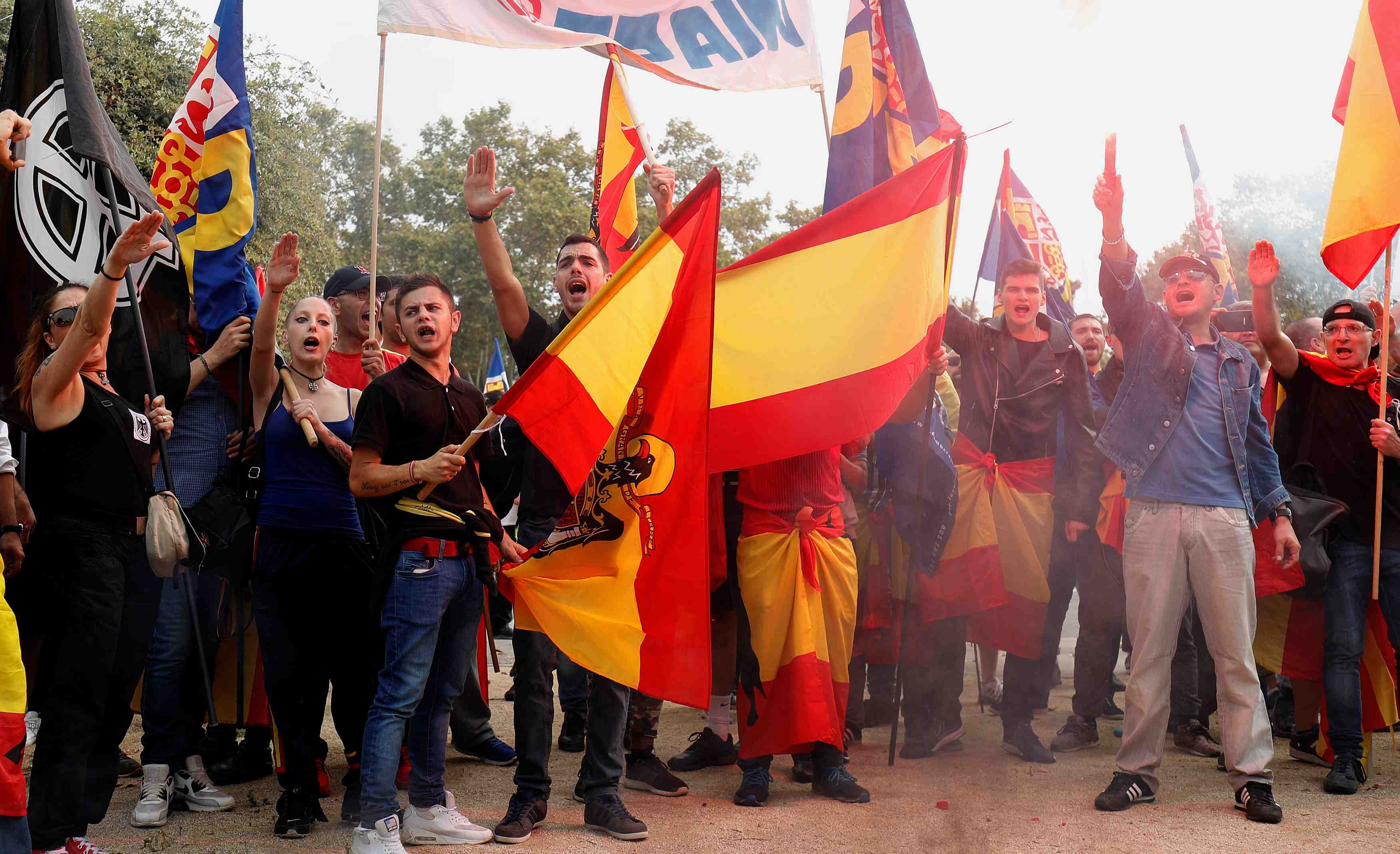 Une fete nationale espagnole sur fond de crise catalane