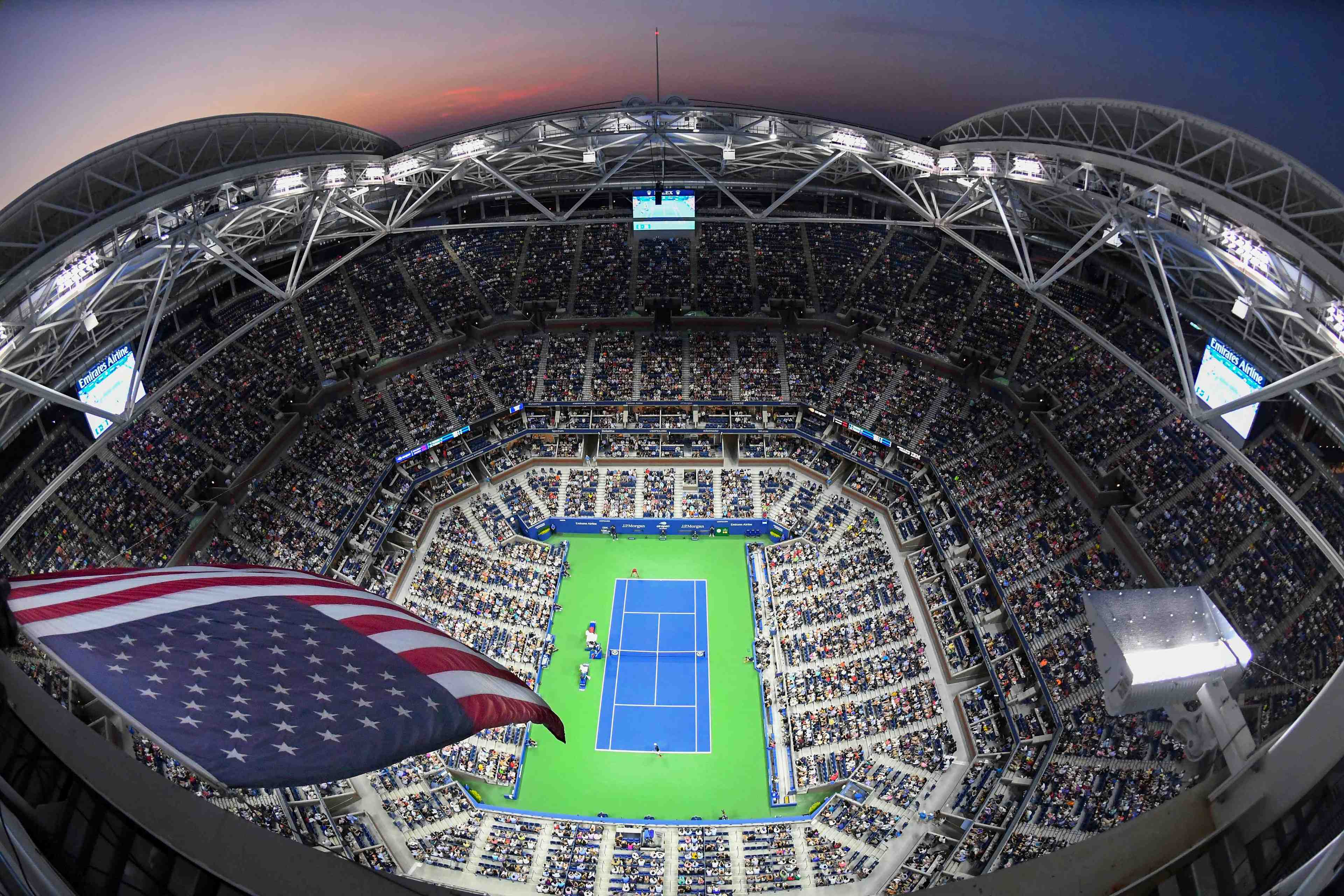 Coronavirus: des lits sur le site du tournoi de tennis de l'us open