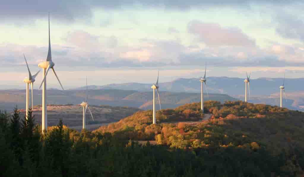 Le parc éolien d'Espigne, développé par le groupe Valeco