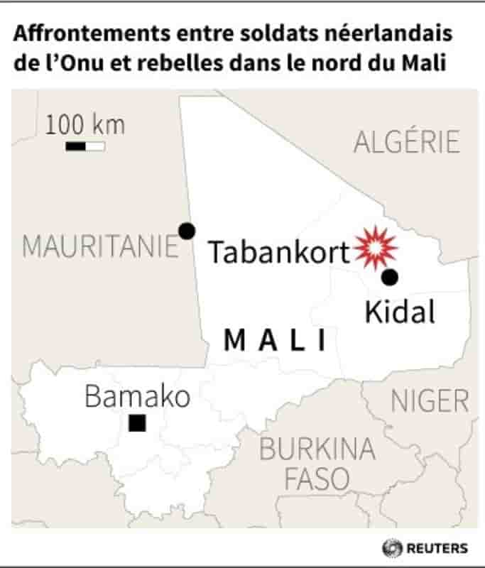Affrontements entre soldats neerlandais de l’onu et rebelles dans le nord du mali