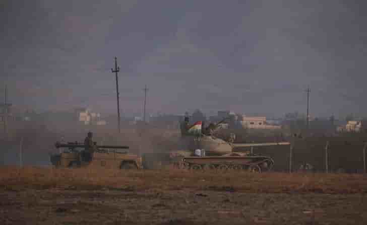 Les peshmergas attaquent la ville de bachika au nord-est de mossoul