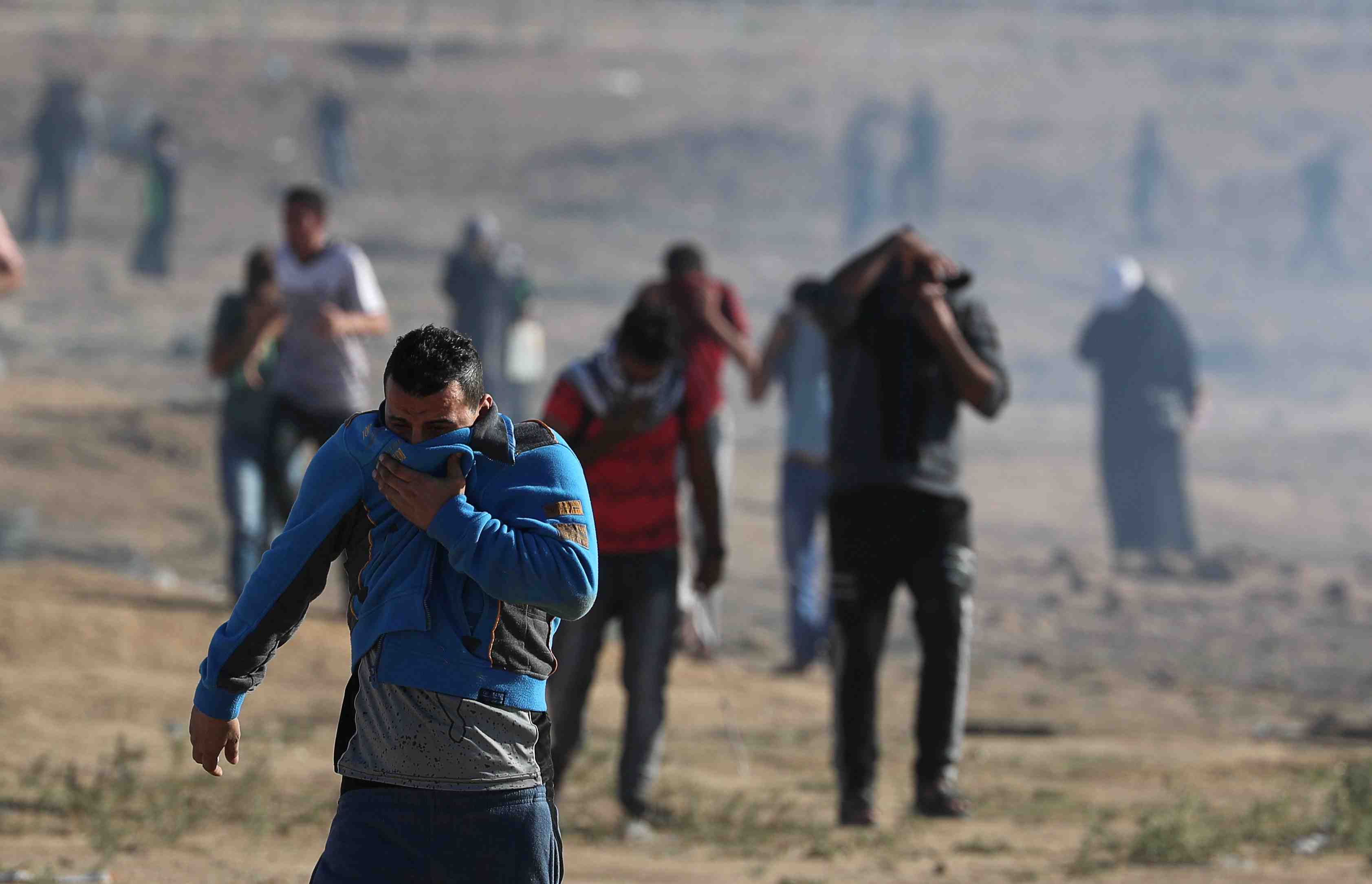 Des manifestants moins nombreux a la frontiere gaza-israel