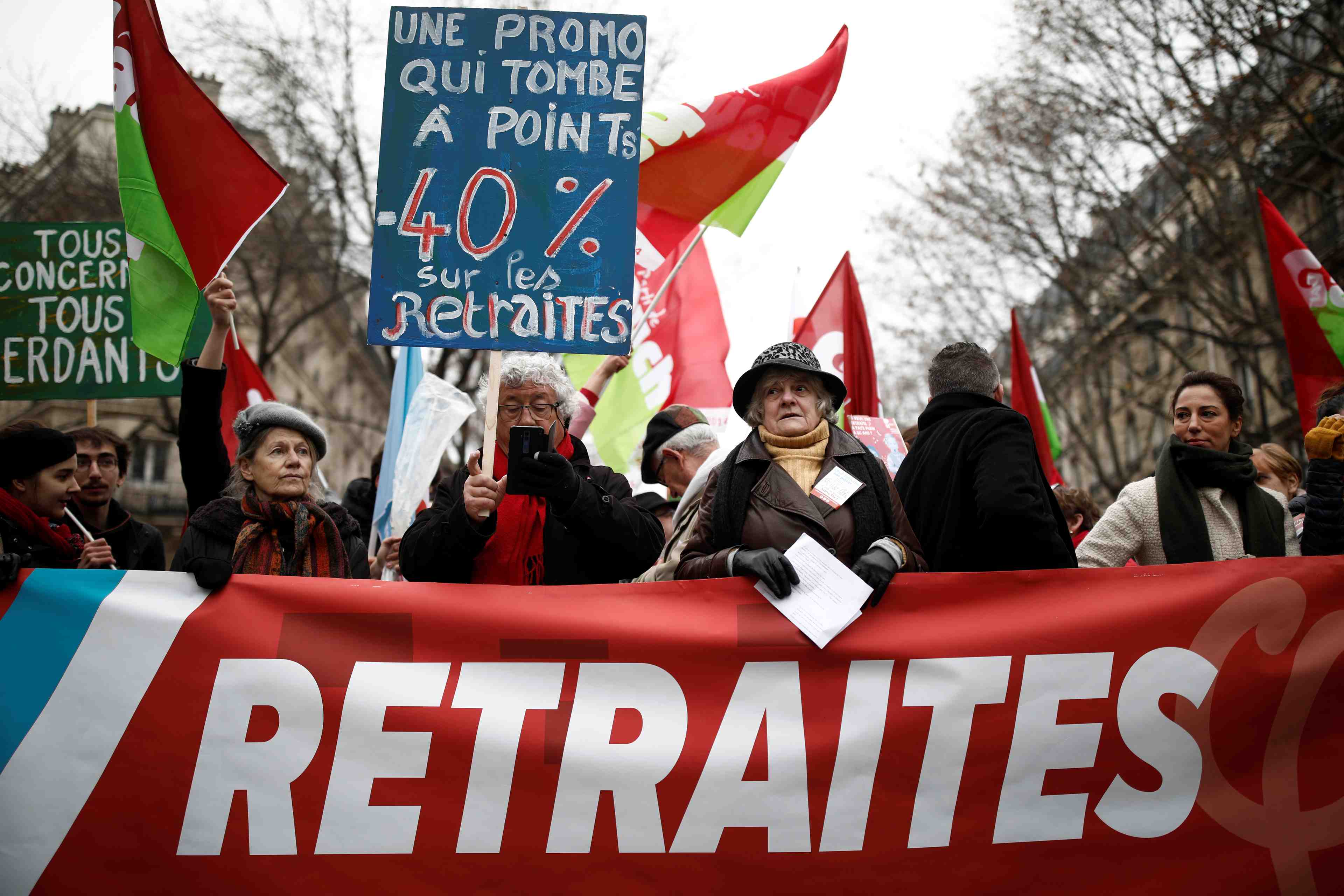 Dans le cortege parisien, une kyrielle de mecontentements sociaux