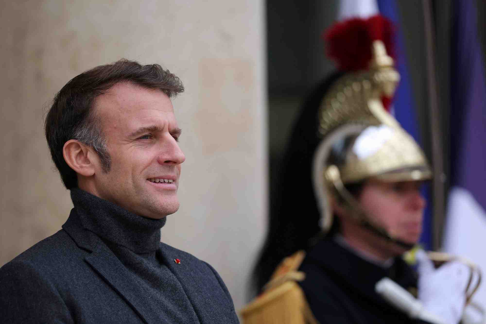 Le president francais emmanuel macron