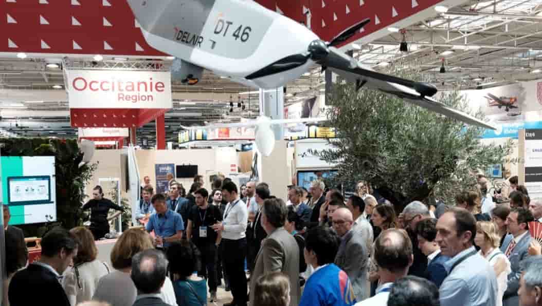 Le Pavillon Occitanie lors du Salon du Bourget 2023