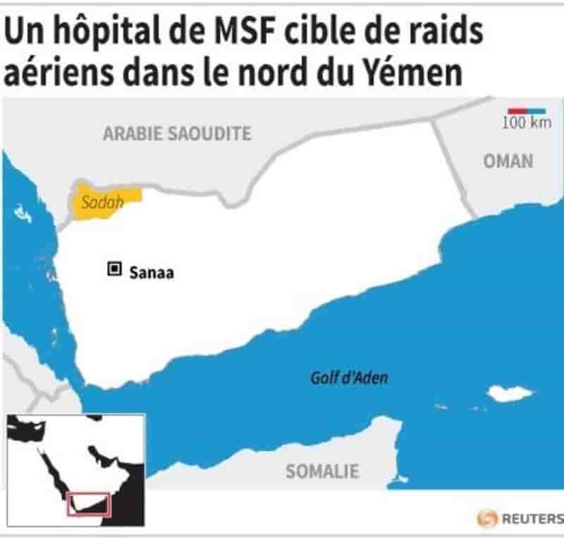 Un hopital de msf cible de raids aeriens au yemen