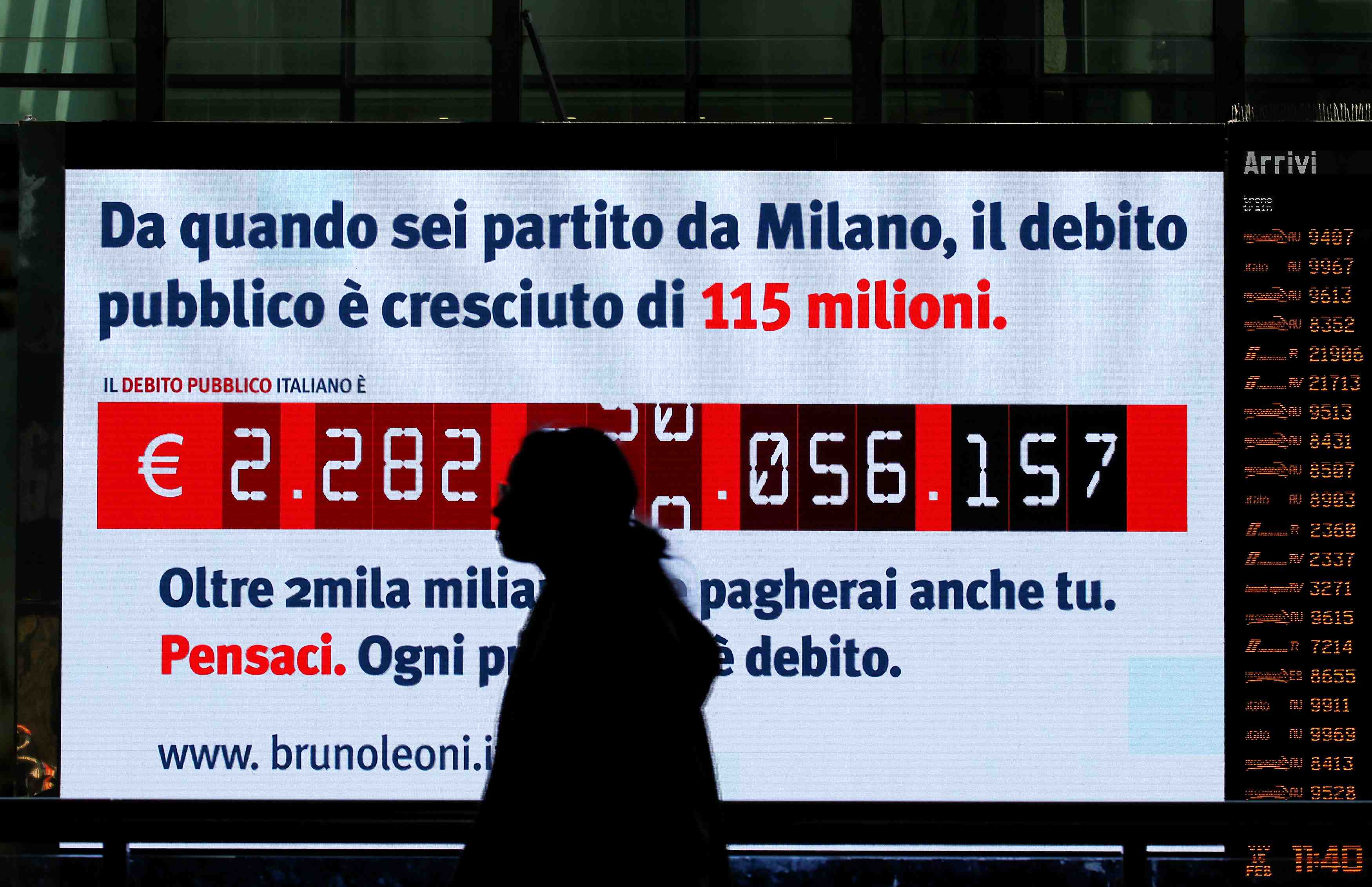 En italie, les promesses electorales, une menace pour la dette