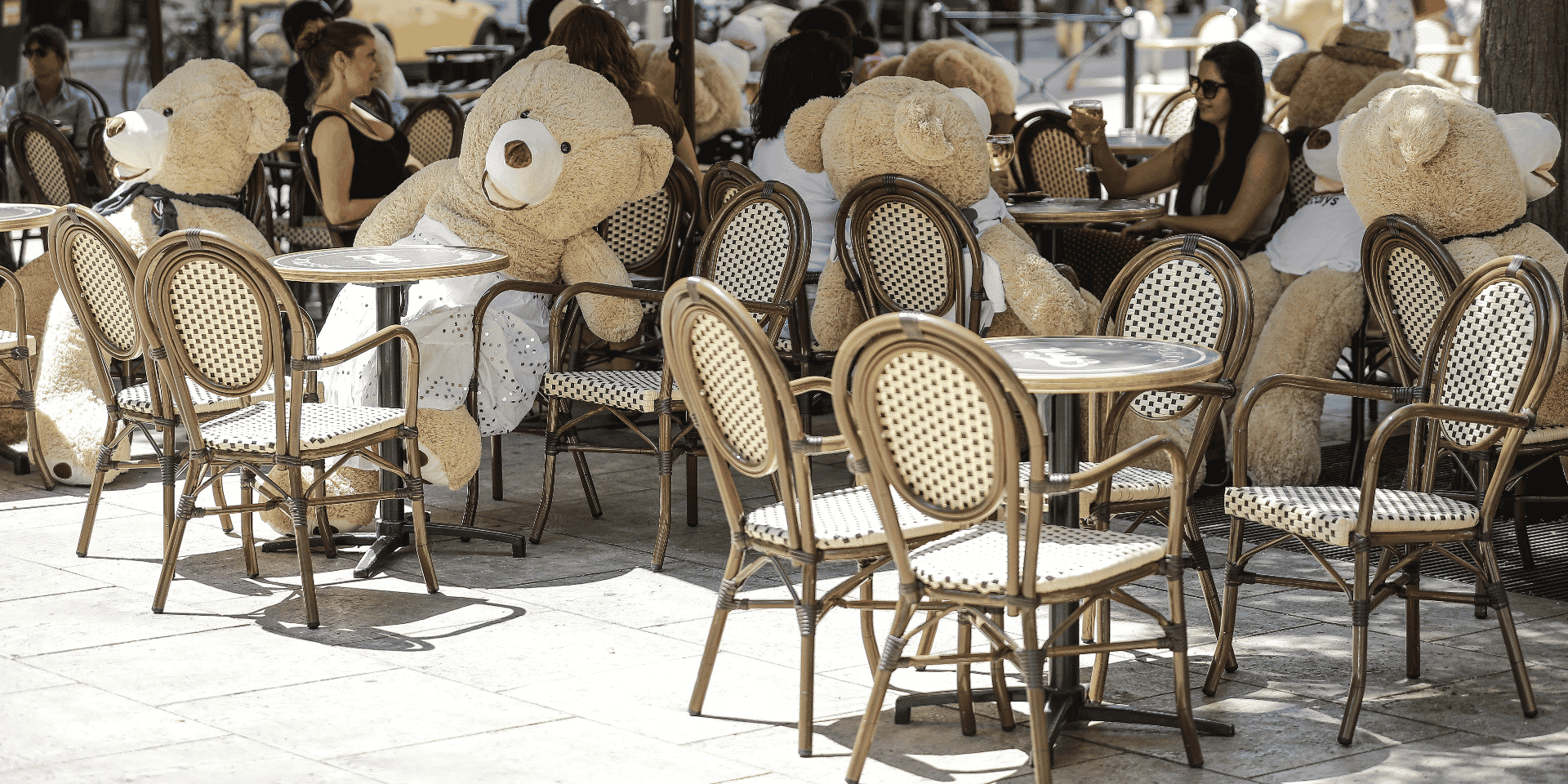 Terrasse dans le centre-ville de Bordeaux
