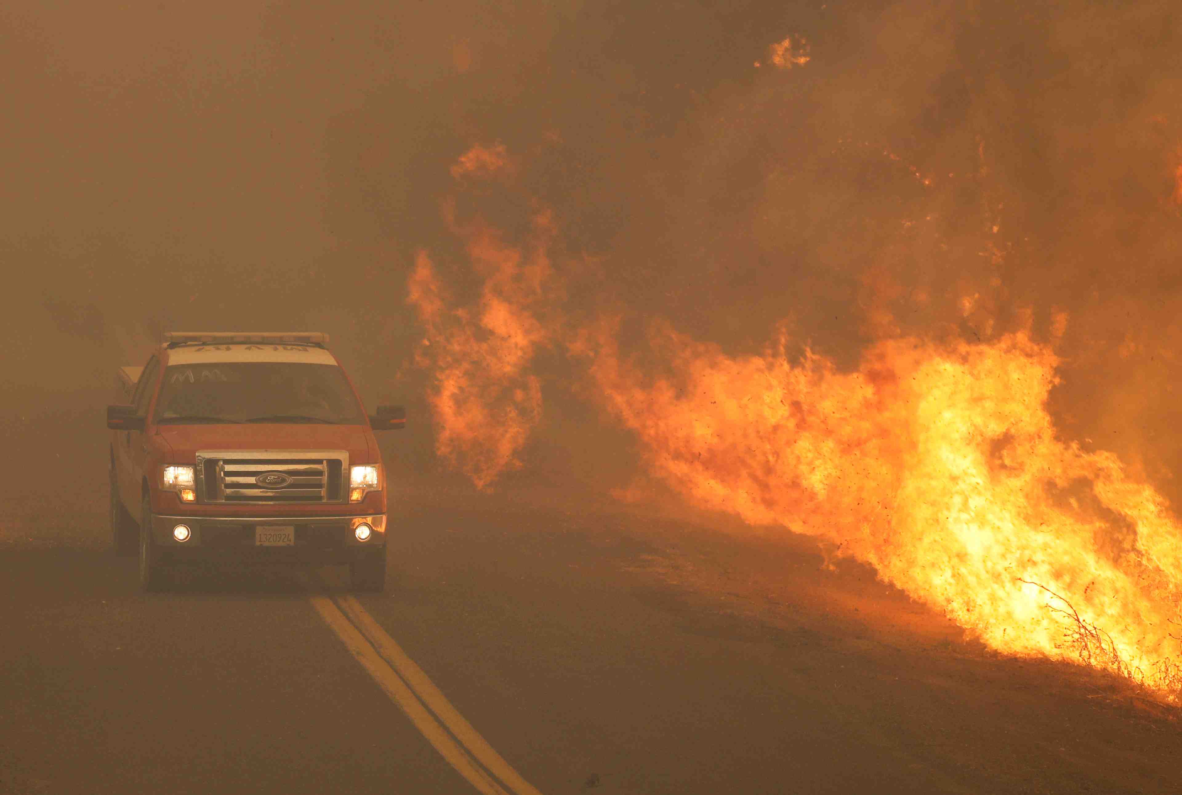 L'incendie de mendocino devient le plus important de californie