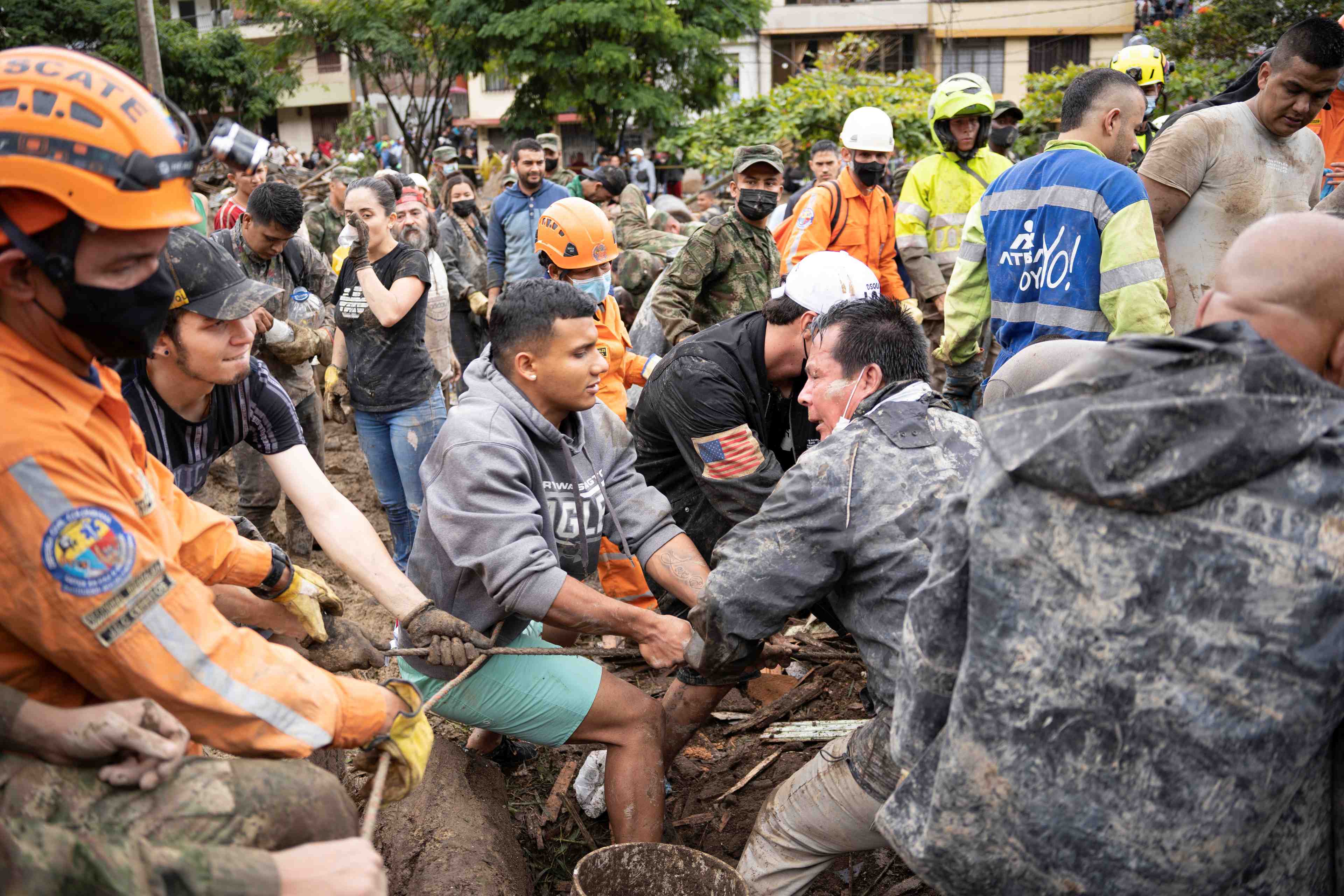 Colombie: au moins 14 morts apres un glissement de terrain
