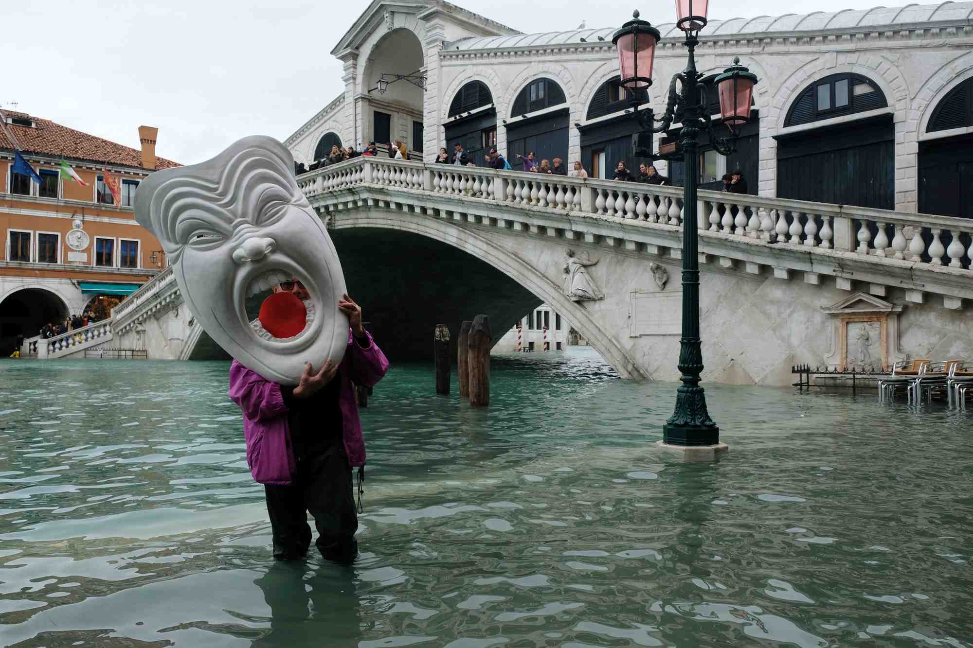 Nouvelle maree haute exceptionnelle a venise