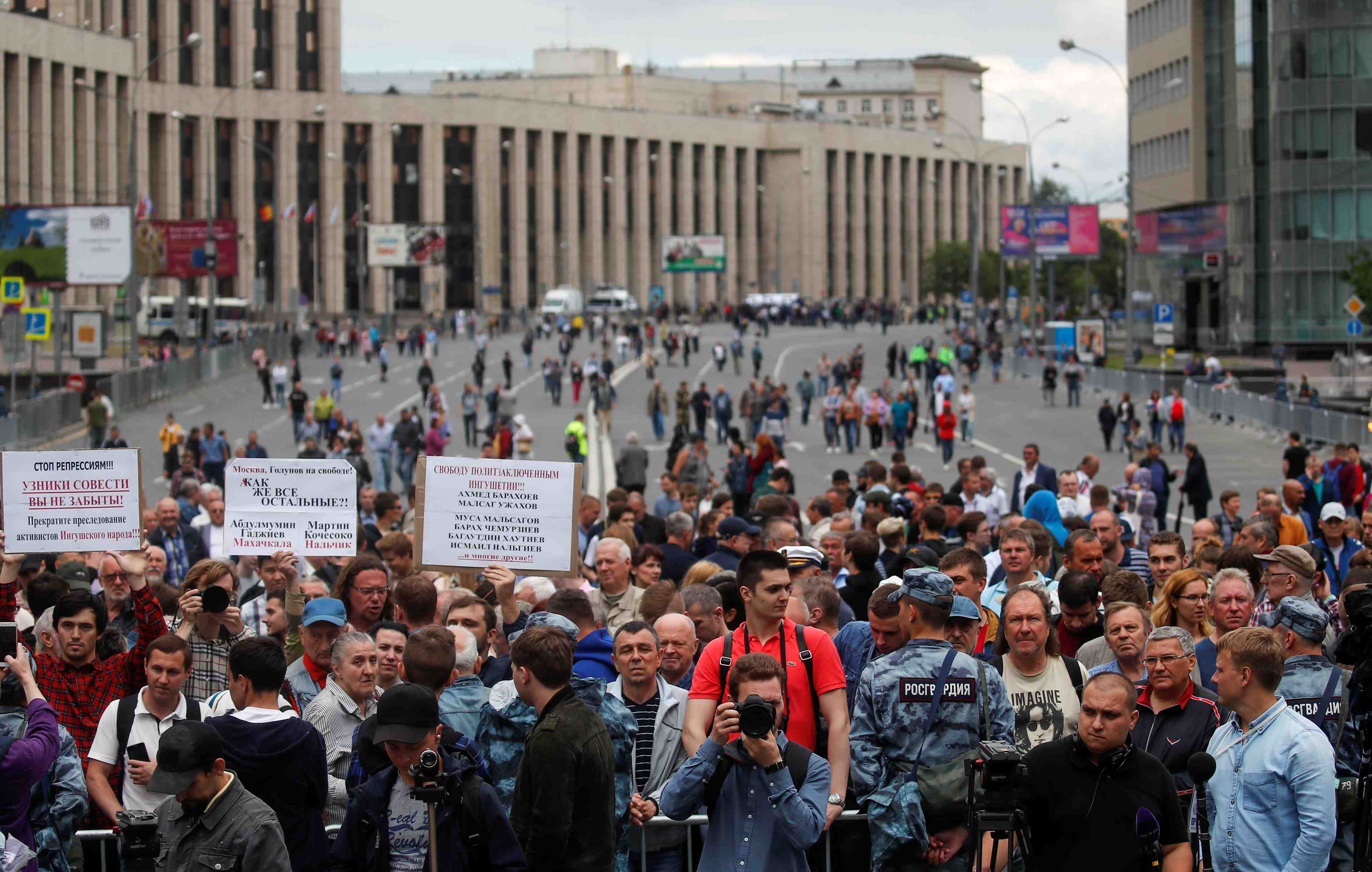 Nouvelle manifestation a moscou apres l'affaire golounov