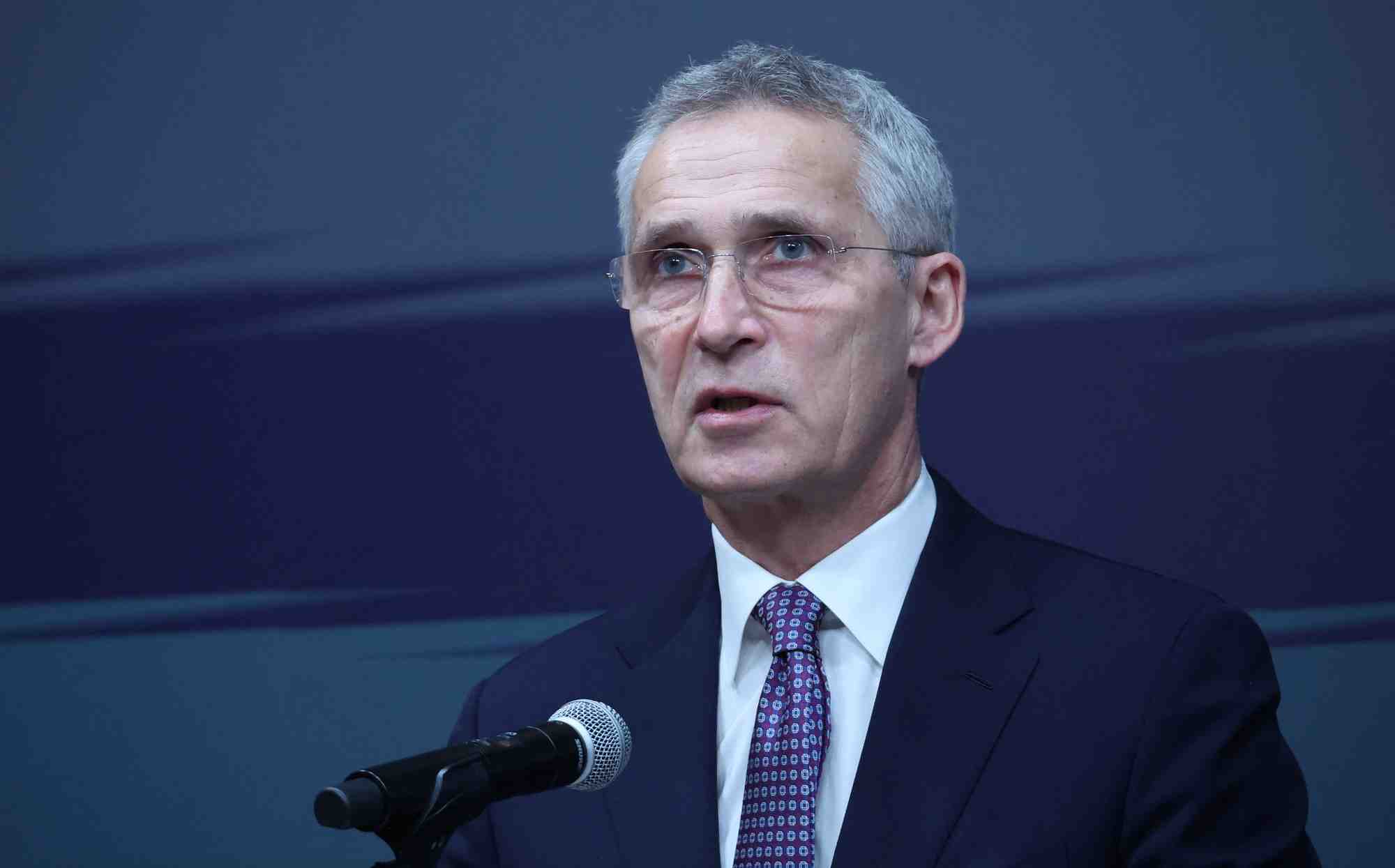 Le secretaire general de l'otan prononce un discours a l'institut chey, a seoul