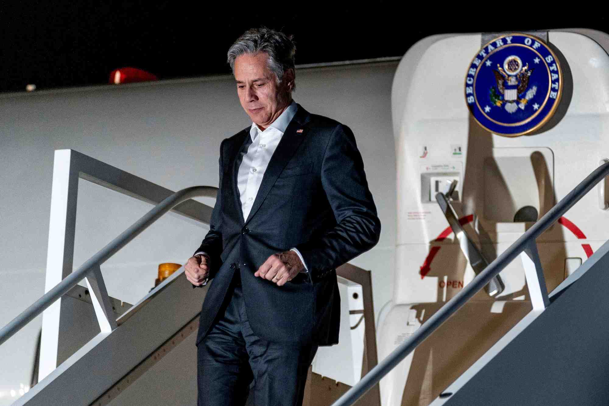 Le secretaire d'etat americain antony blinken lors d'une visite en afrique du sud