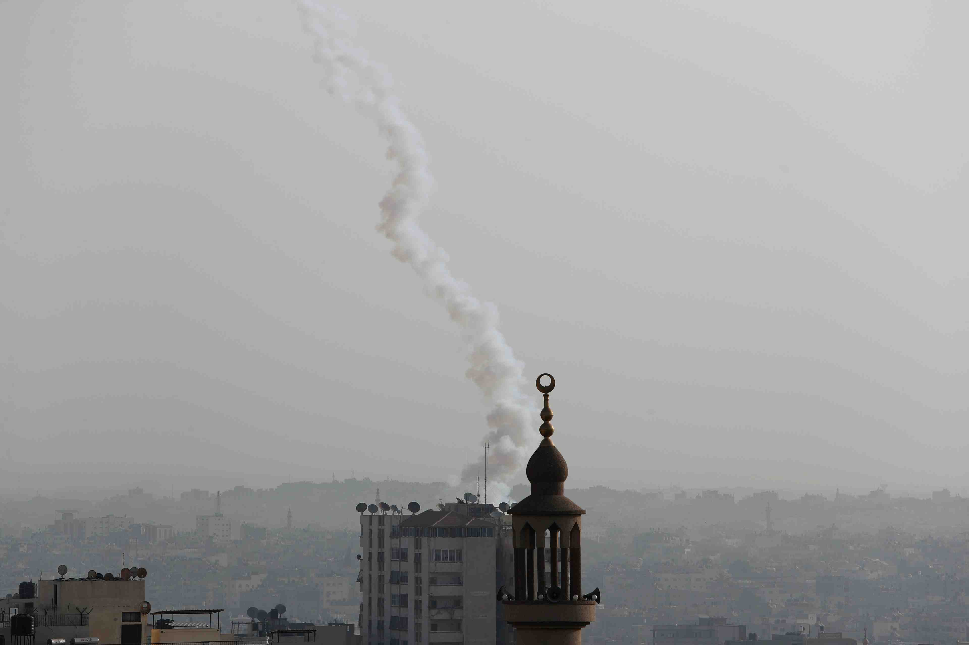 Tirs de roquettes palestiniens en direction d'israel