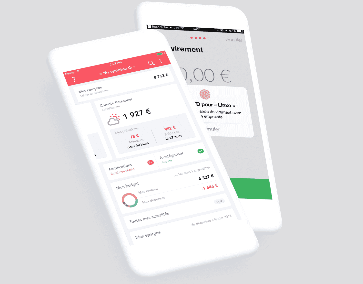 Linxo appli Fitech agrégateur