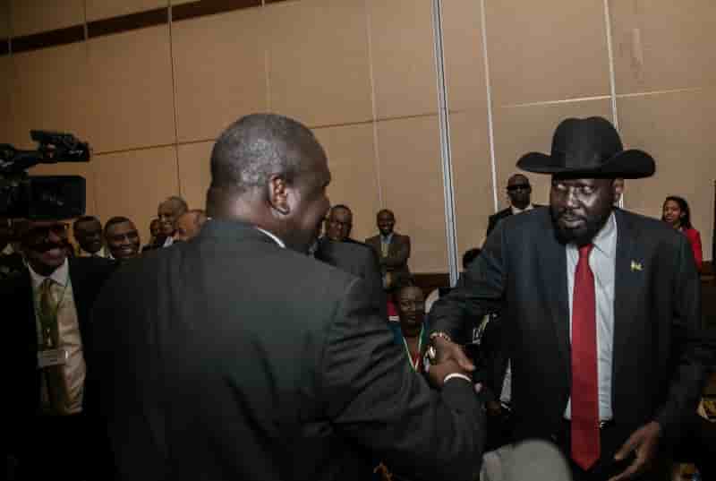 Le president sud-soudanais rencontre son rival a khartoum