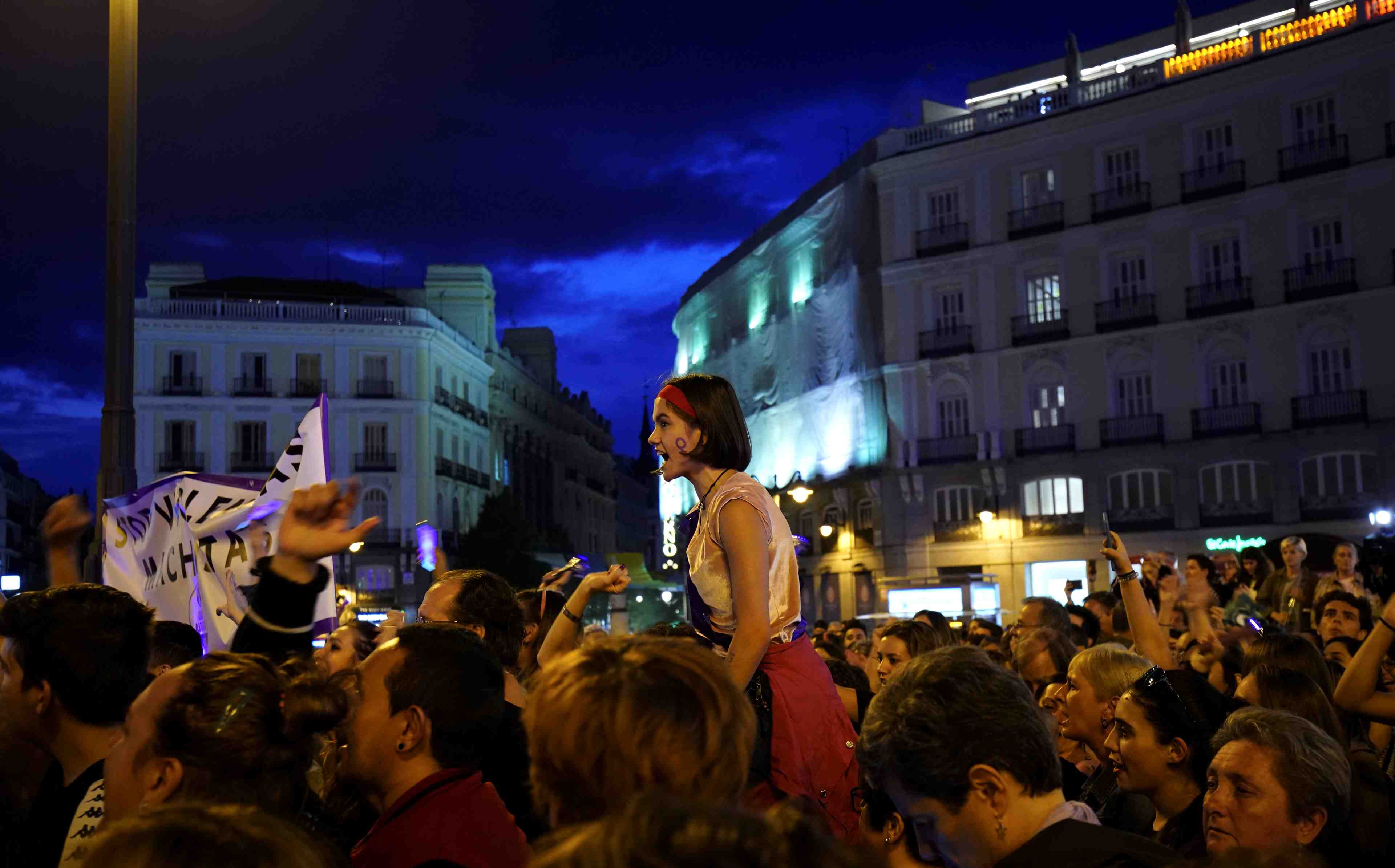 Espagne: rassemblement contre les violences conjugales a madrid