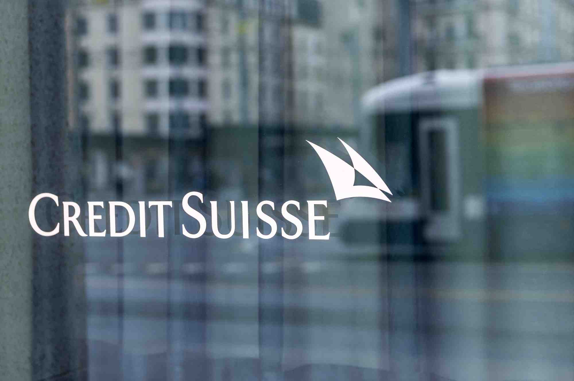 Une banque credit suisse a geneve