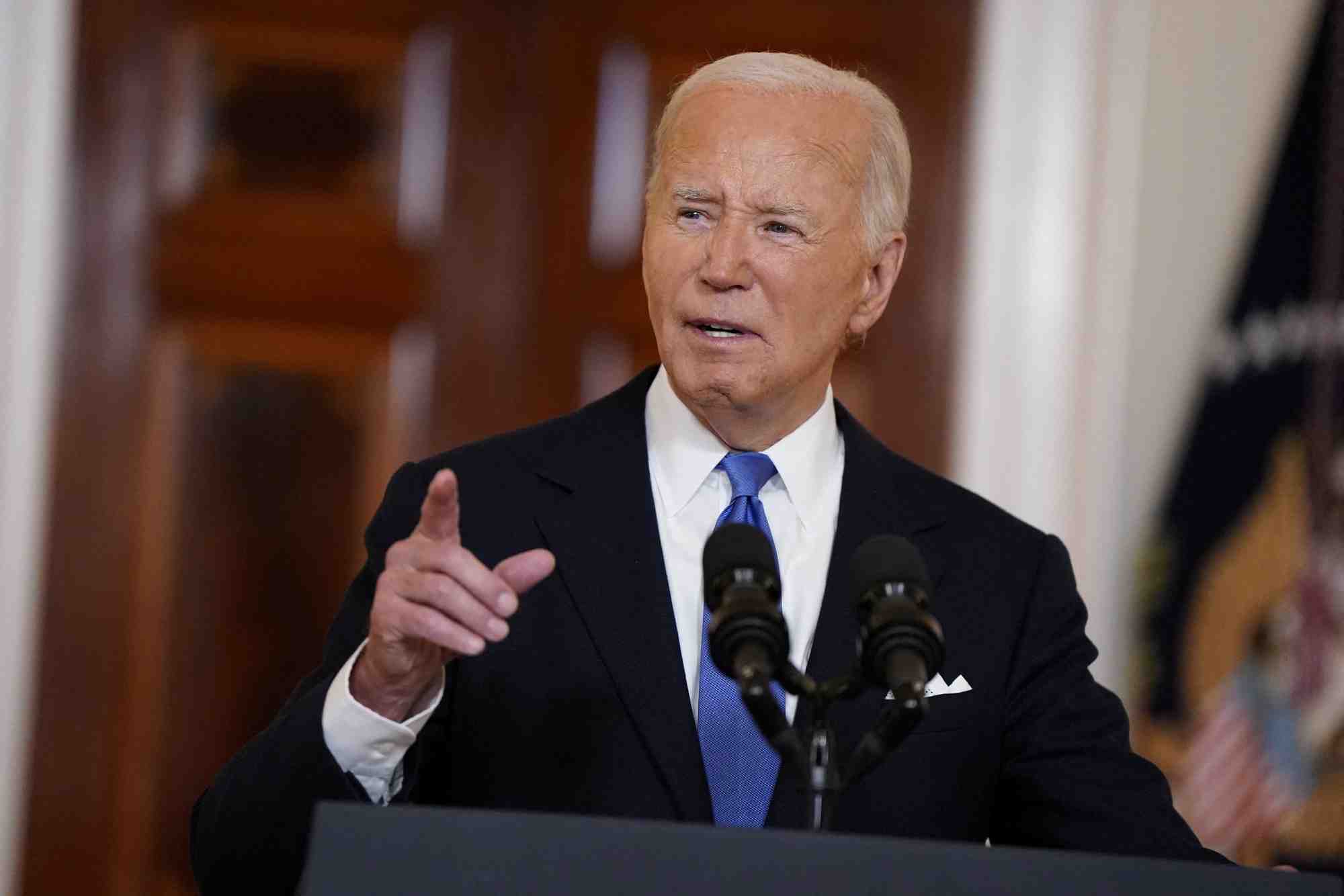 Le president americain joe biden a la maison blanche a washington