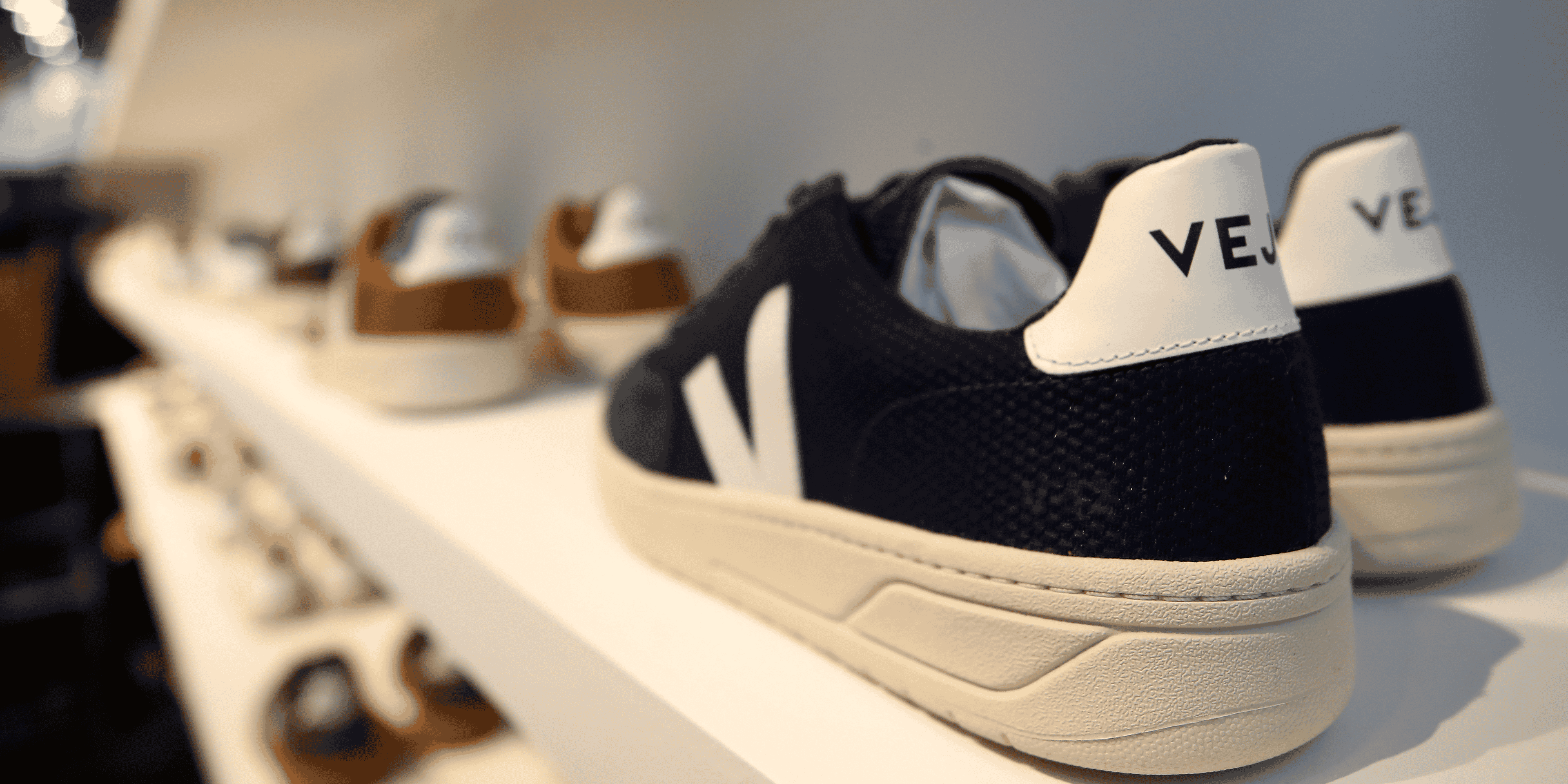 Textile : chaussures véganes de la marque française de baskets écologiques et issues du commerce équitable Veja