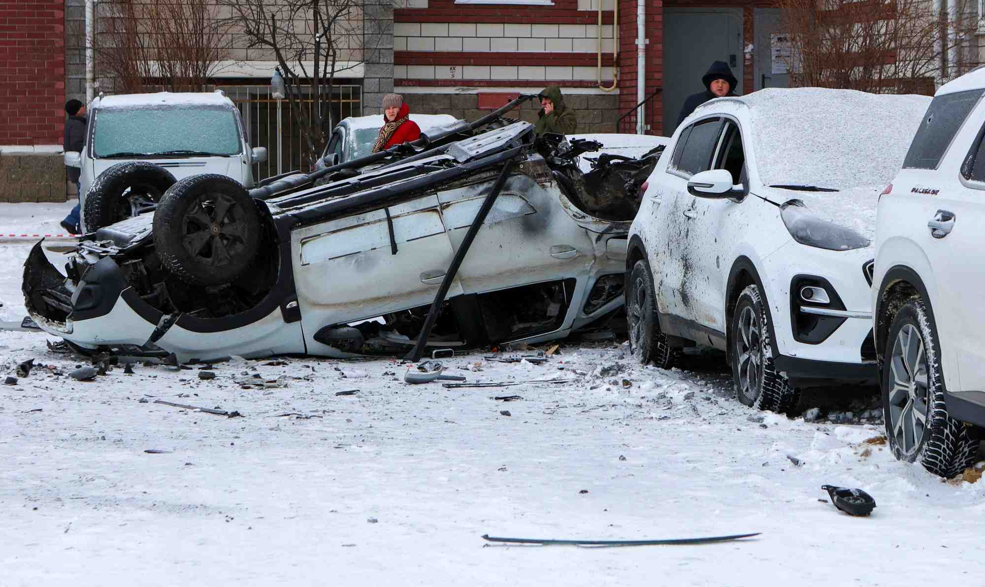 Consequences des frappes militaires ukrainiennes dans la ville de belgorod en russie