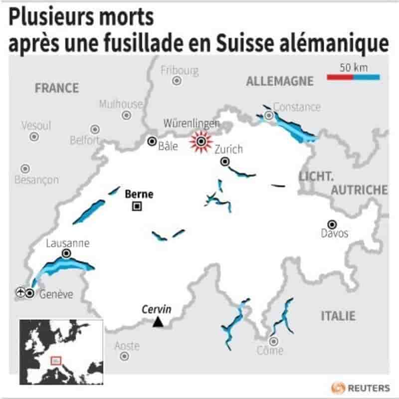 Plusieurs morts apres une fusillade en suisse alemanique