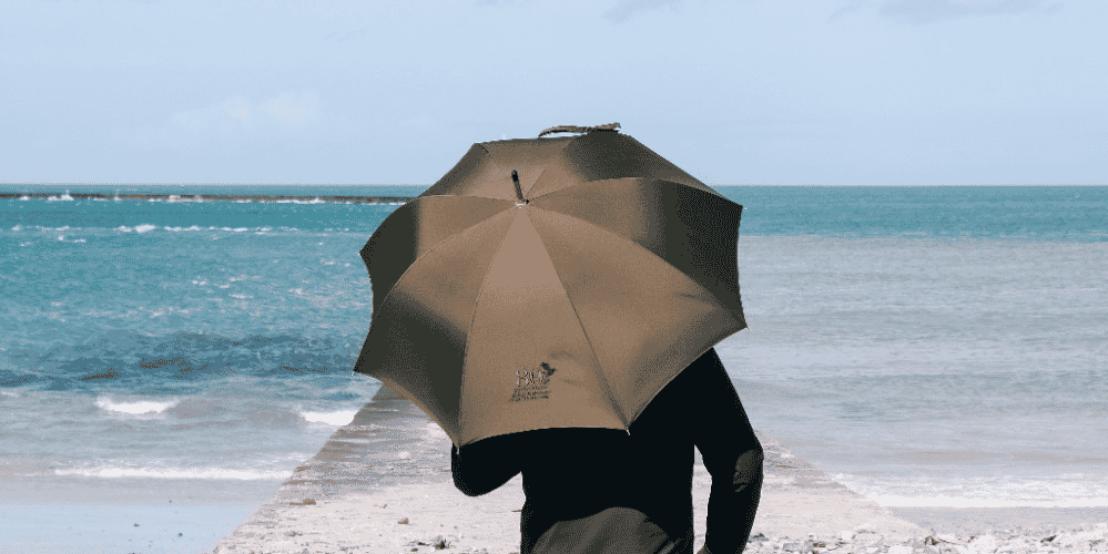 Le fabricant du célèbre Parapluie de Cherbourg a conçu un modèle aux couleurs du 80ème anniversaire du débarquement.