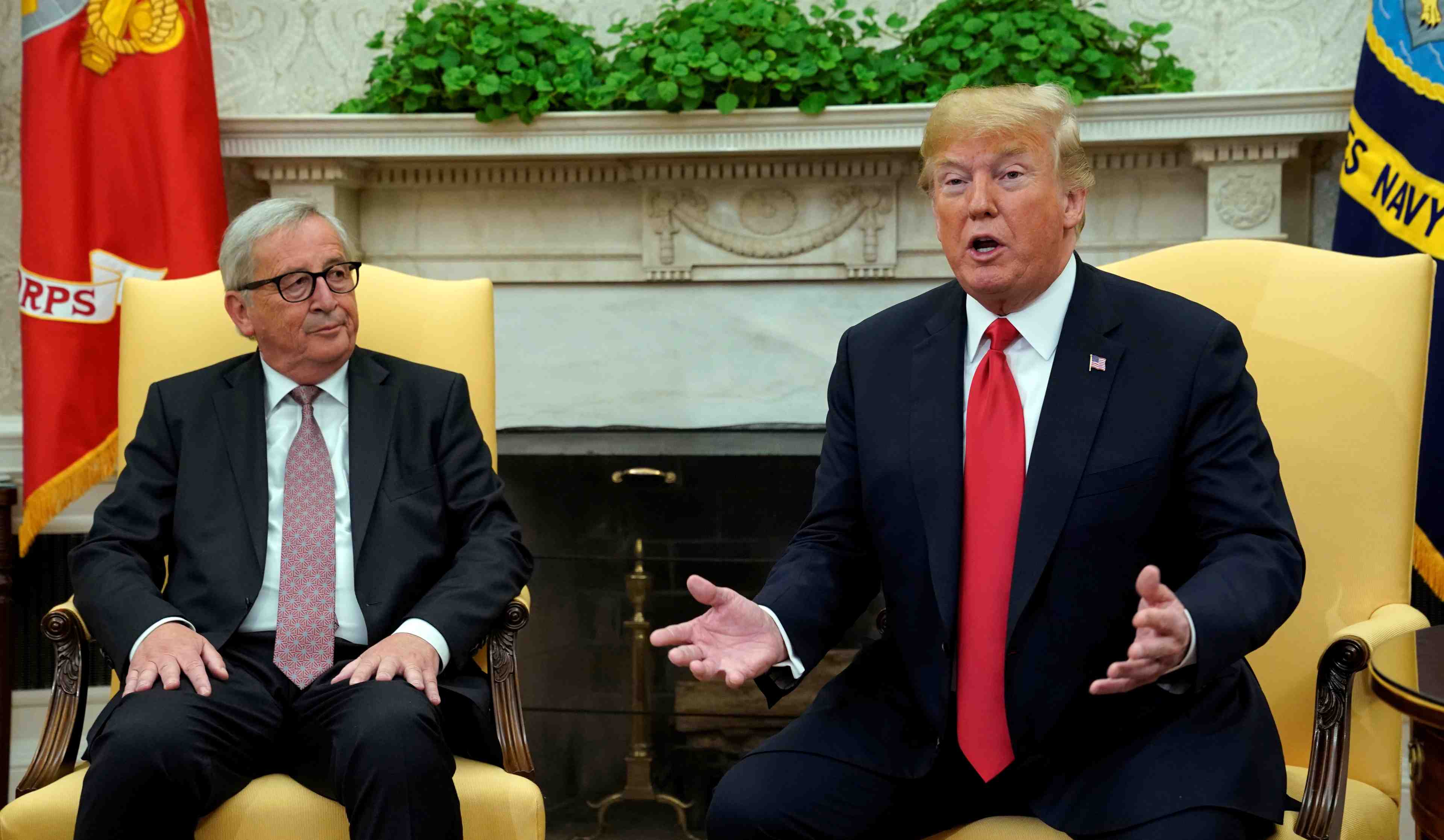 Trump dit esperer un accord commercial juste avec l'union