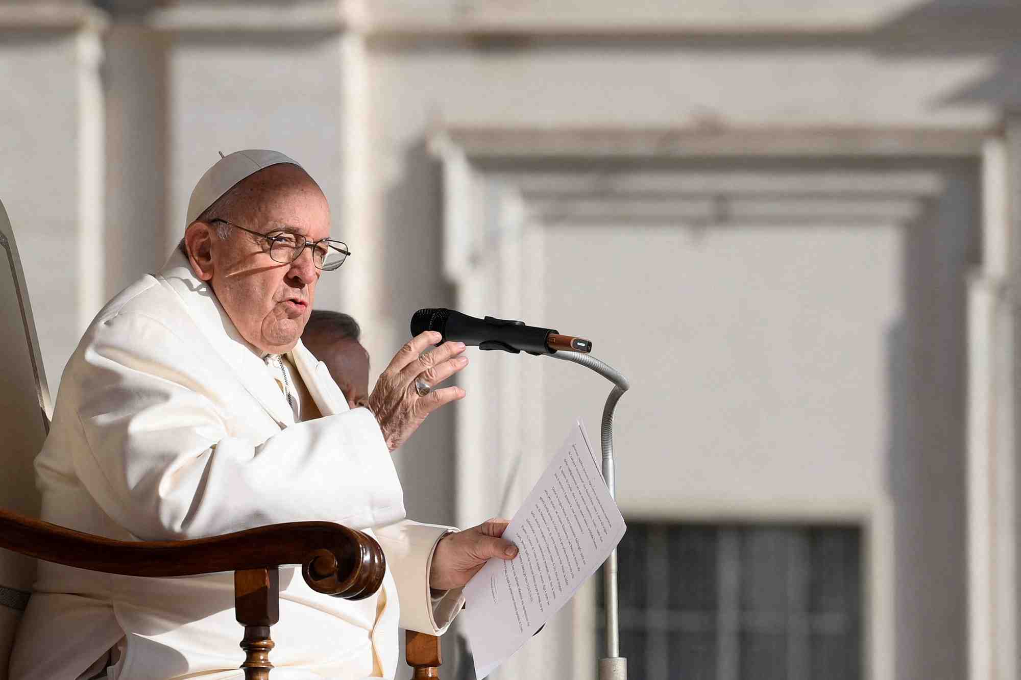 Le pape francois au vatican