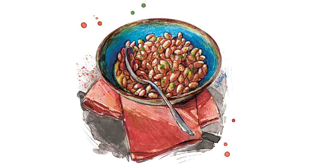 Découvrez la recette de la semaine : la salade de haricots tarbais.