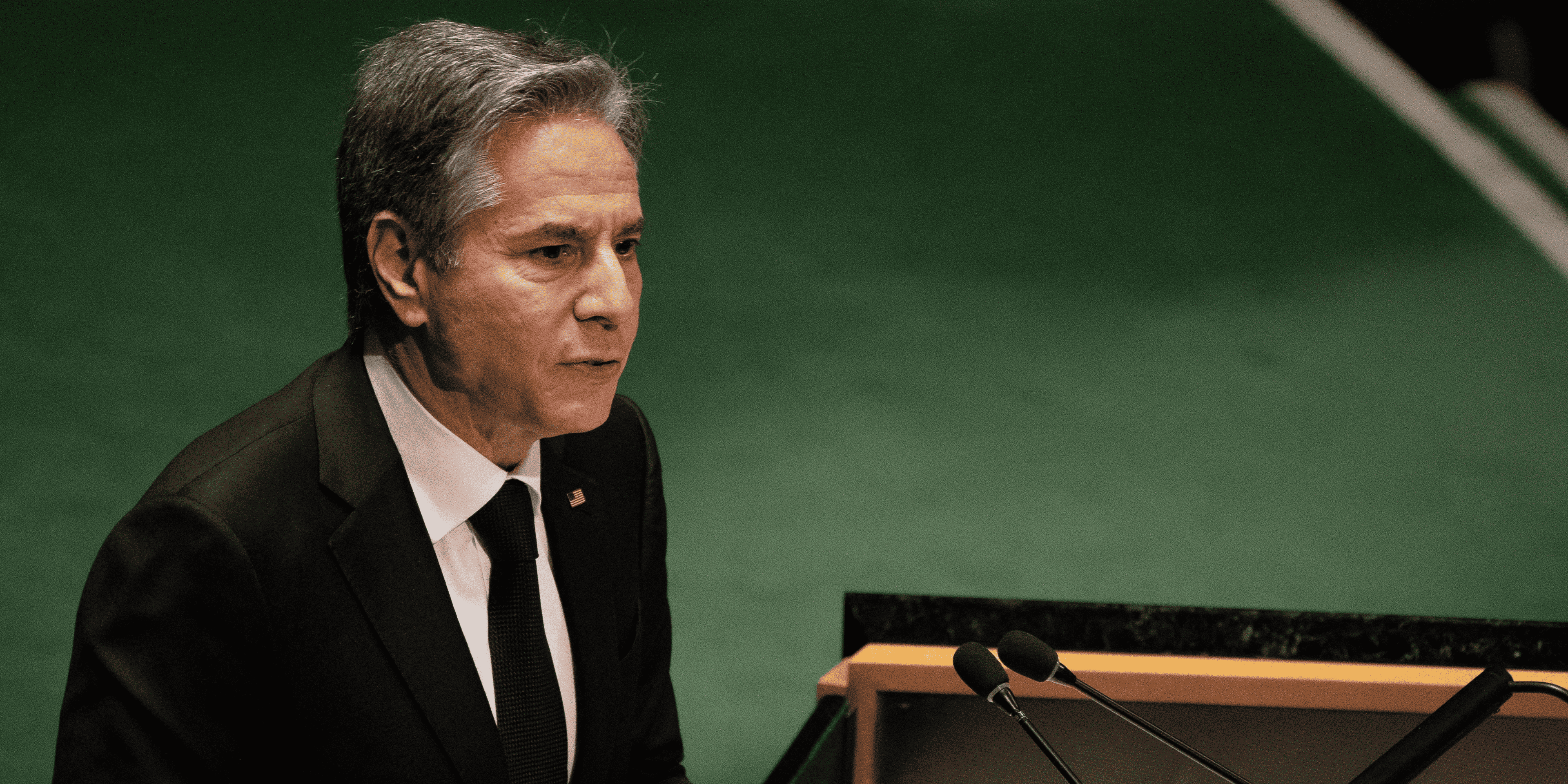 Le secretaire d'etat americain antony blinken s'adresse a l'assemblee generale des nations unies lors de la conference d'examen du traite de non-proliferation nucleaire a new york