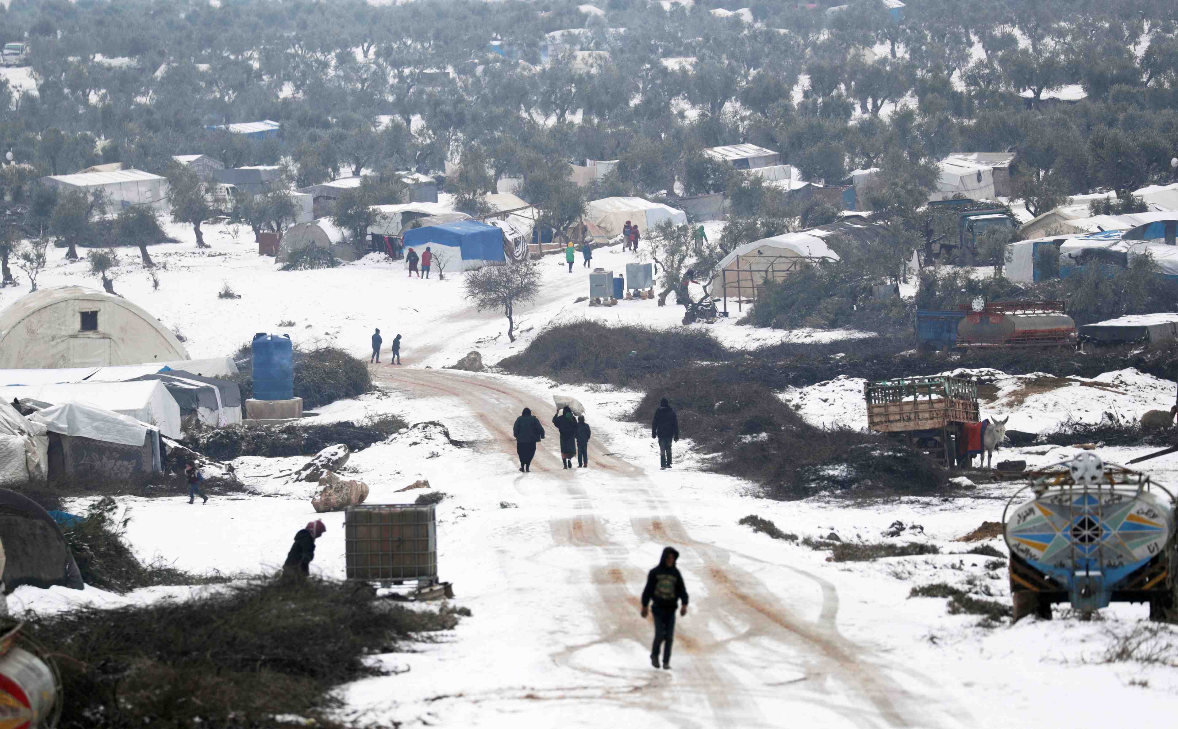Syrie: plus de 800.000 personnes ont fui recemment la region d'idlib