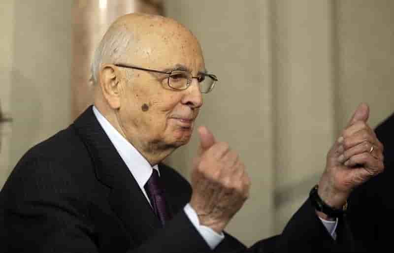 Le president italien giorgio napolitano sur le point de demissionner