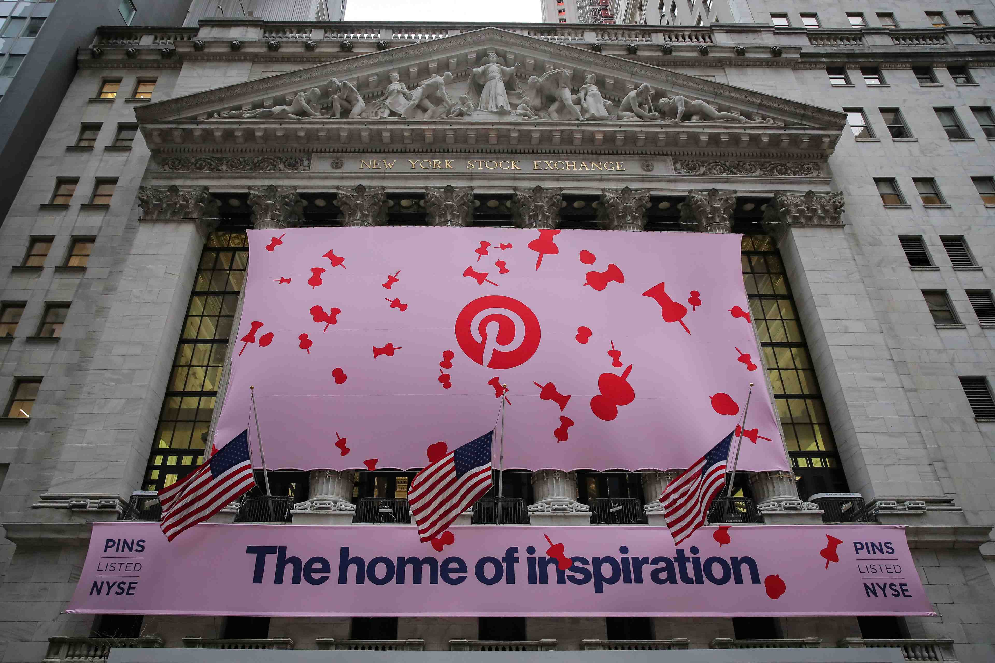 Pinterest bondit de 25% pour son premier jour de cotation