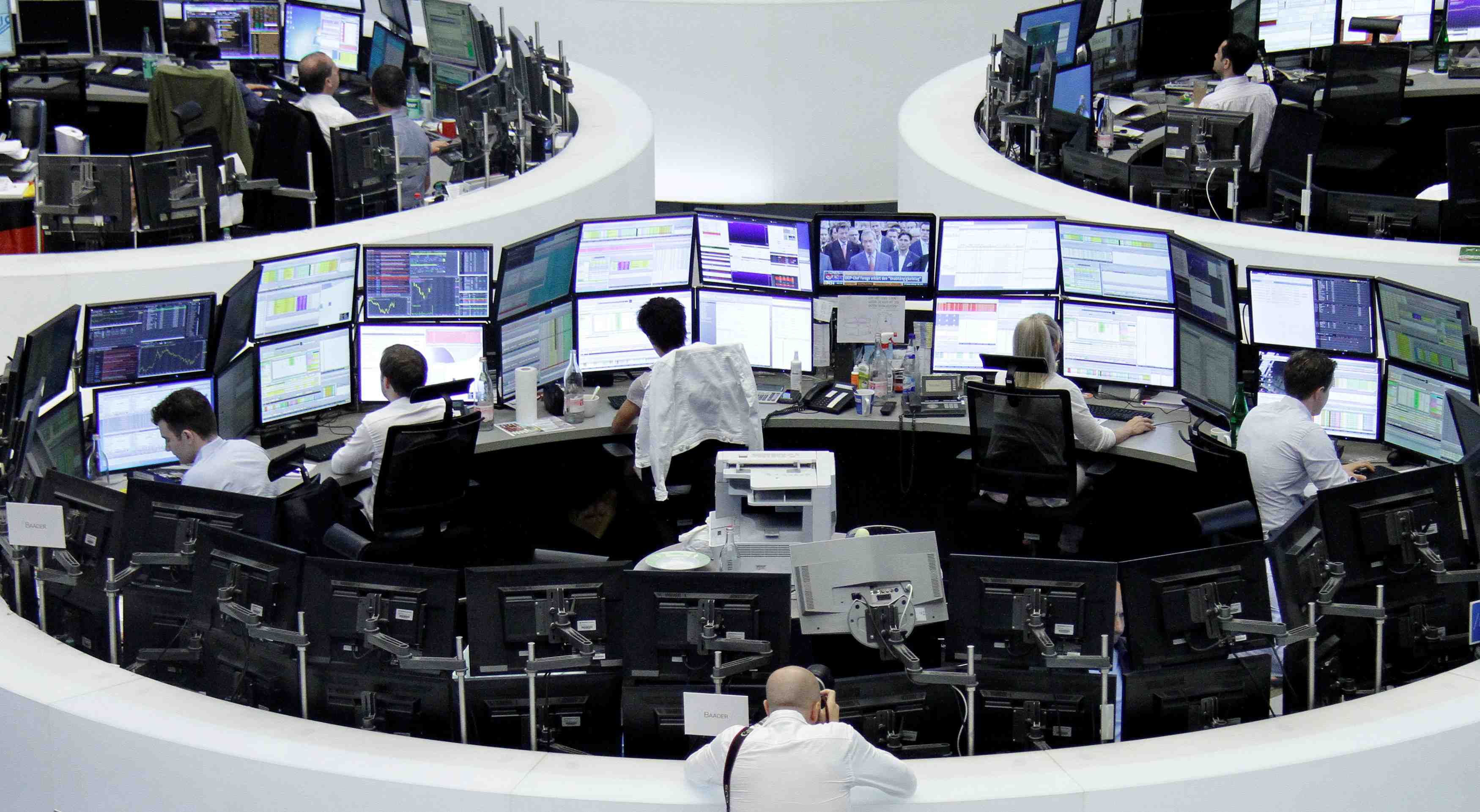 Les bourses europeennes sont en baisse