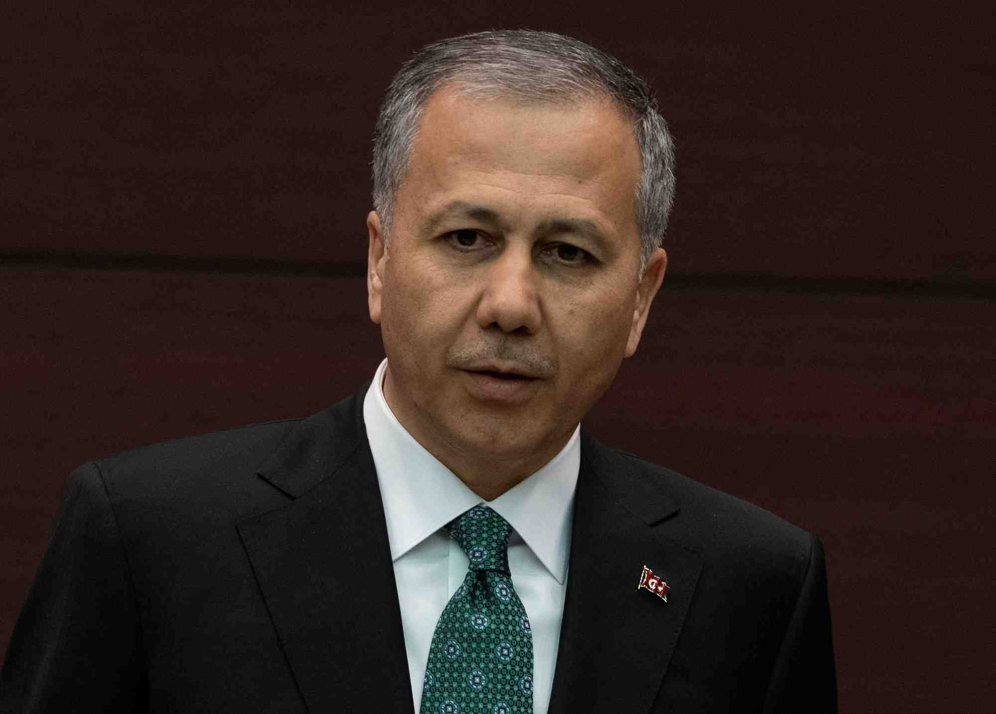 Photo d'archives: le ministre turc de l'interieur, ali yerlikaya