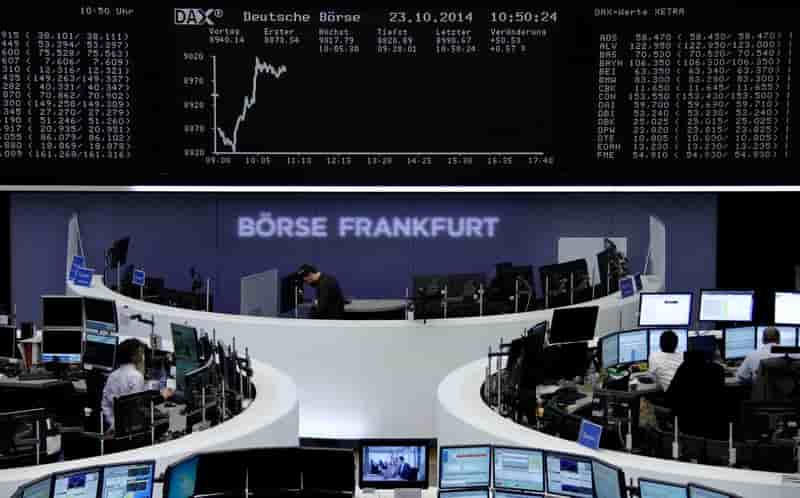 Les Bourses européennes dans le rouge à la mi-séance