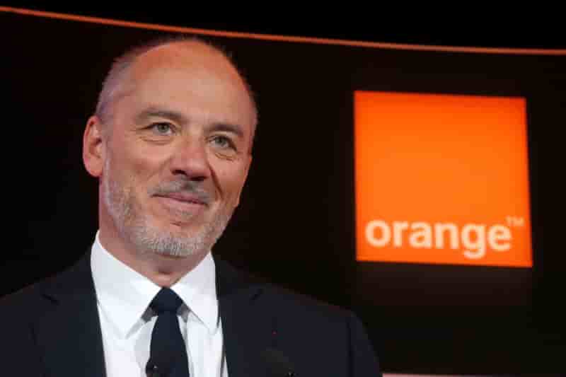French telecom operator orange ceo stephane richard poses before the company's 2016 annual results presentation in paris