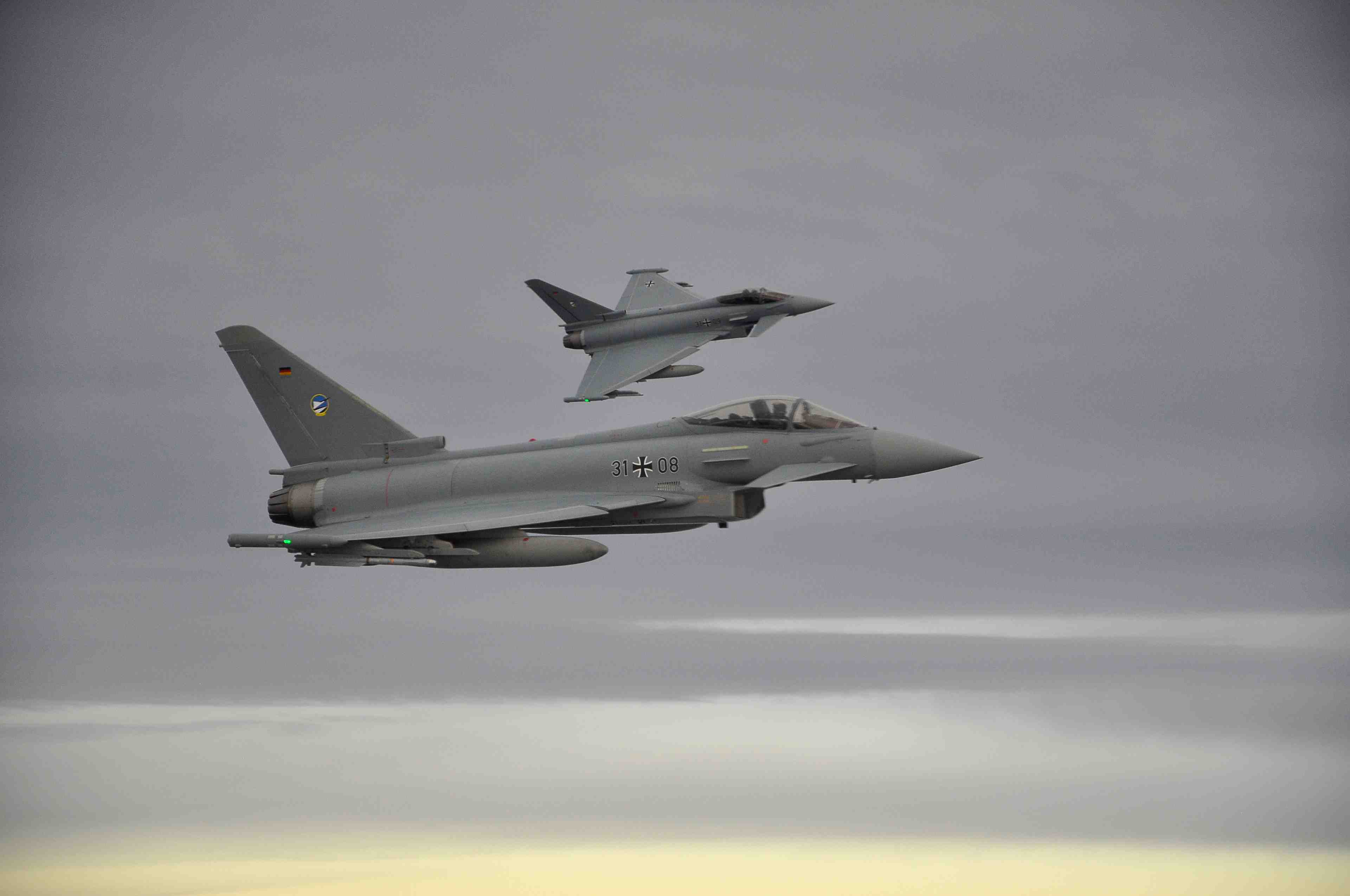 Deux eurofighter se sont ecrases dans le nord-est de l'allemagne