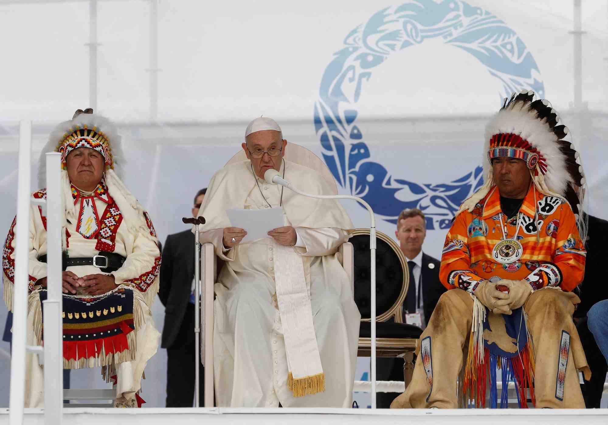 Canada: le pape a rencontre les dirigeants canadiens a quebec
