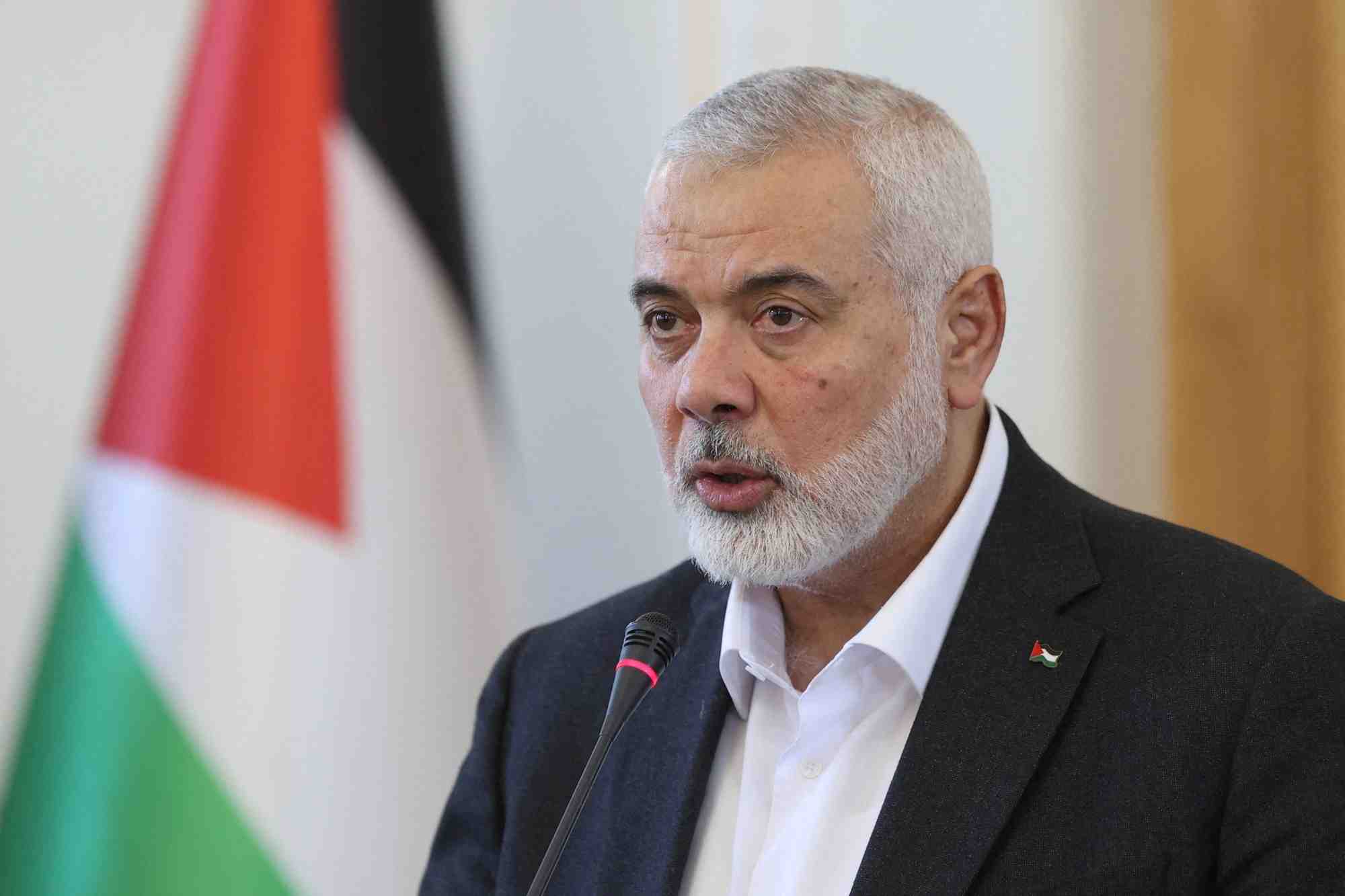 Photo d'archives du chef du bureau politique du hamas, ismail haniyeh