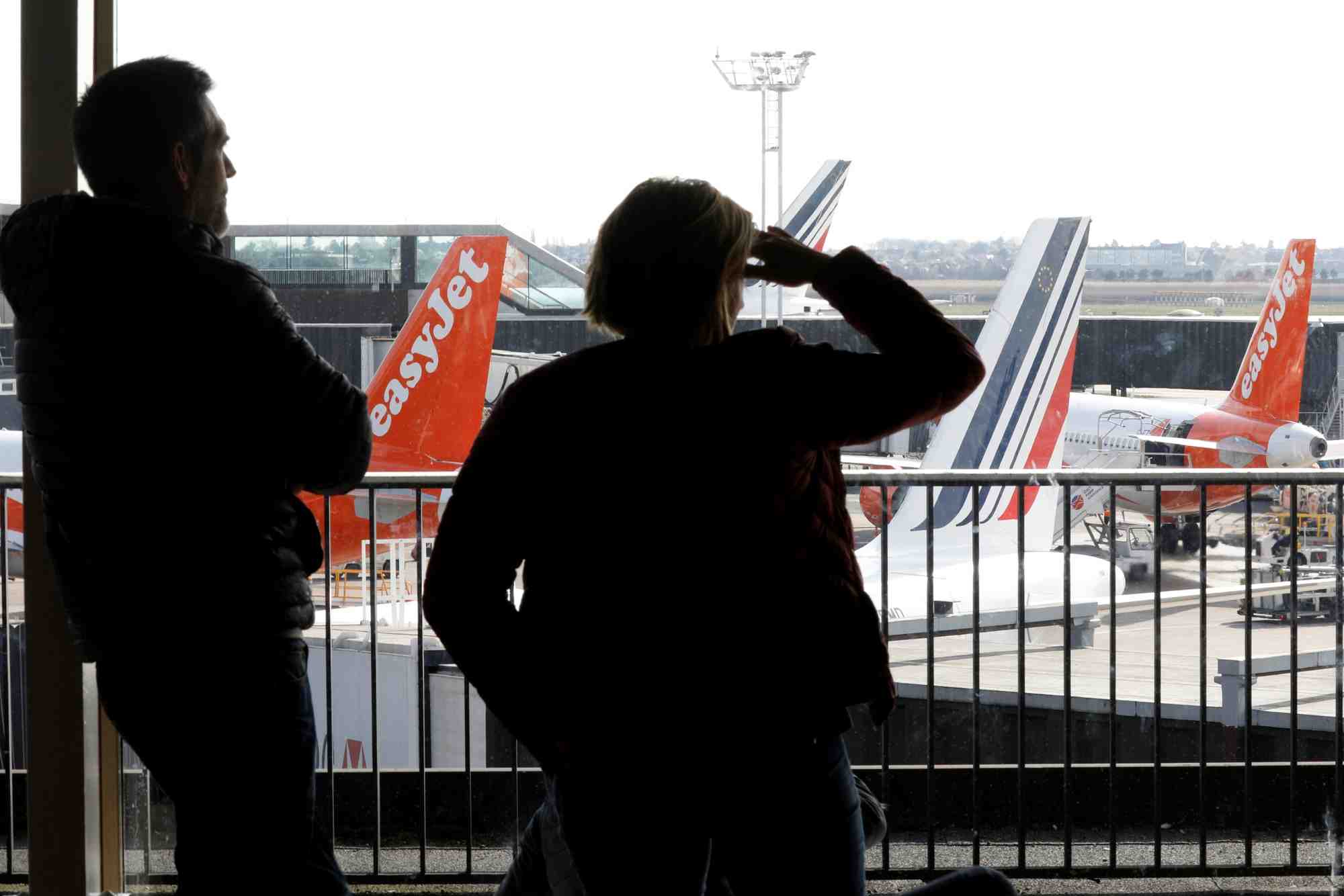 aéroport, Air France, Easyjet, passagers