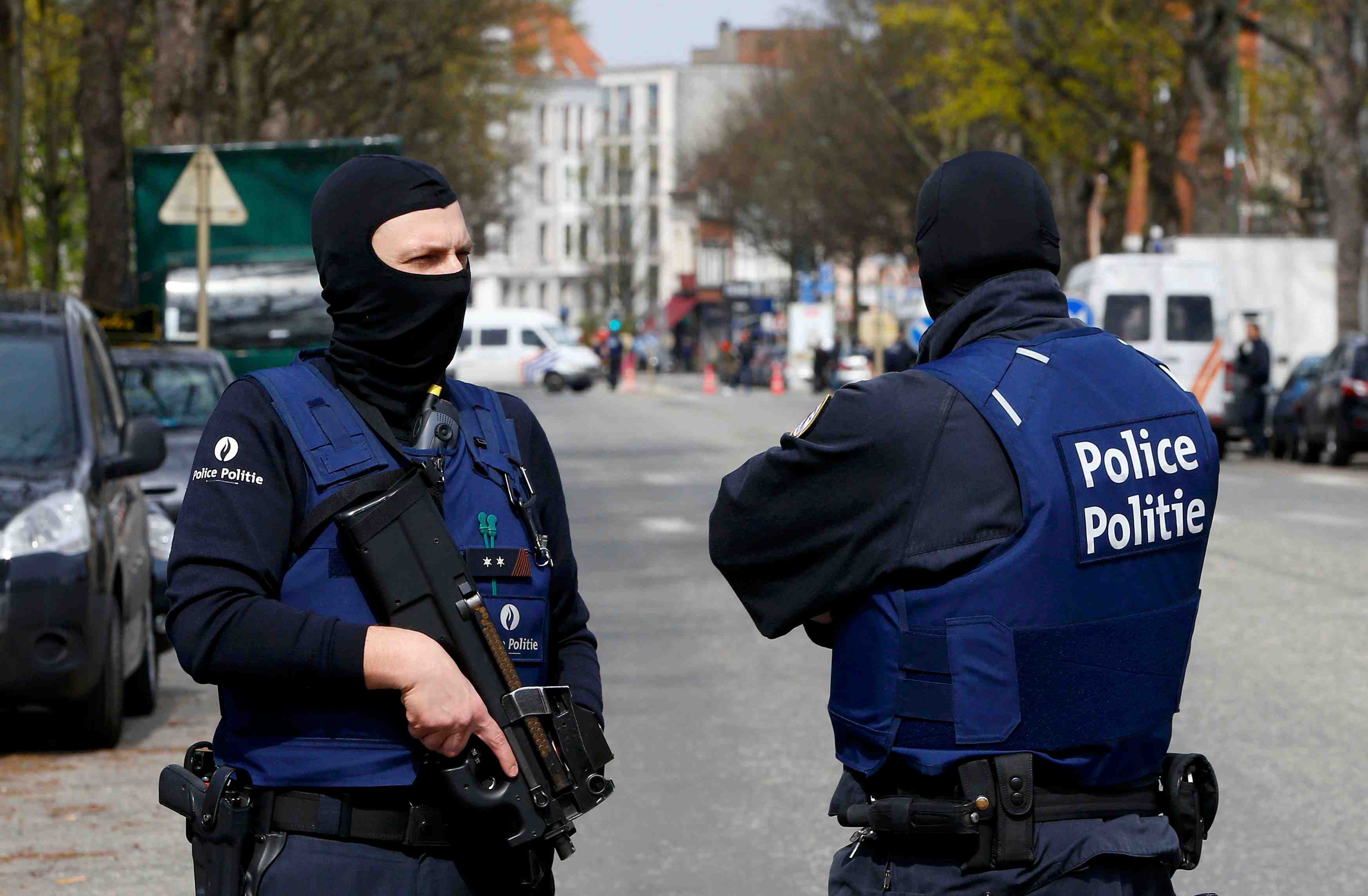 Operation de police dans le centre de bruxelles
