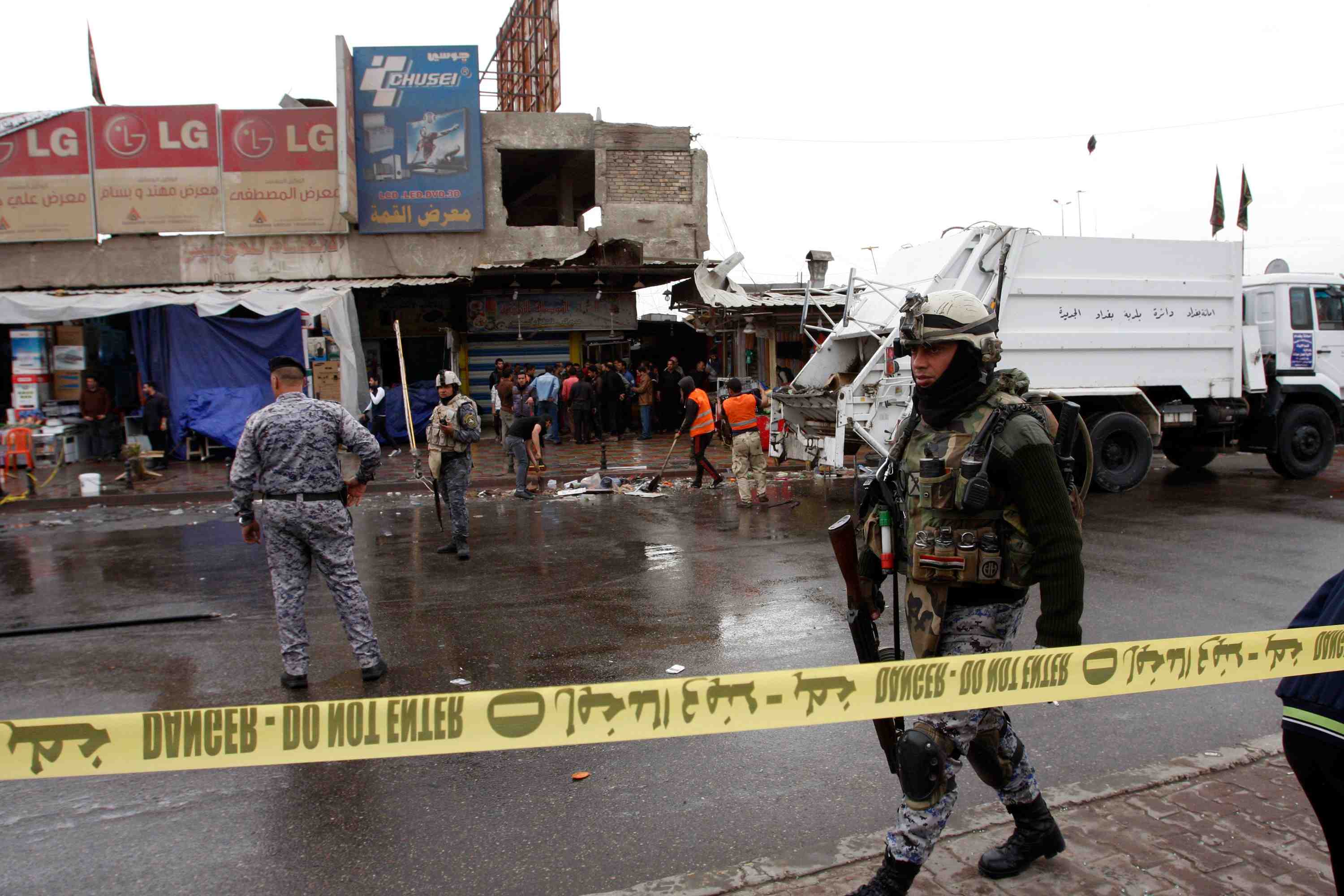 Trois attentats suicide font 34 morts a bagdad