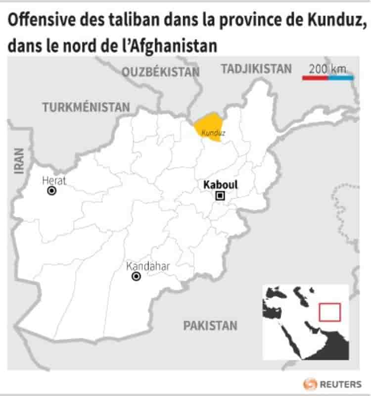 Offensive des taliban dans la province de kunduz, dans le nord de l’afghanistan